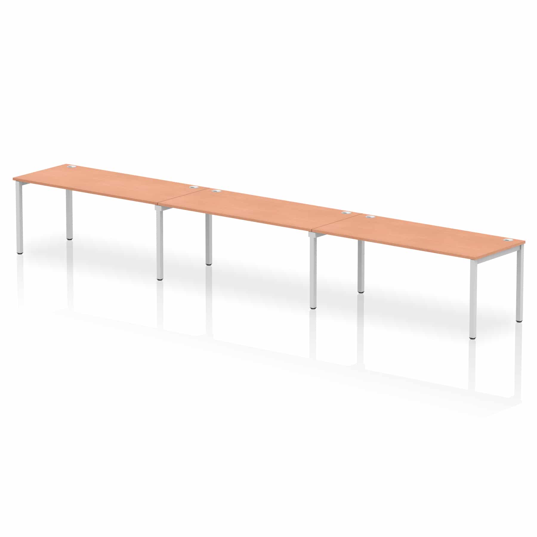 Impulse Single Row Bench Desk - 3 Person - Image 37