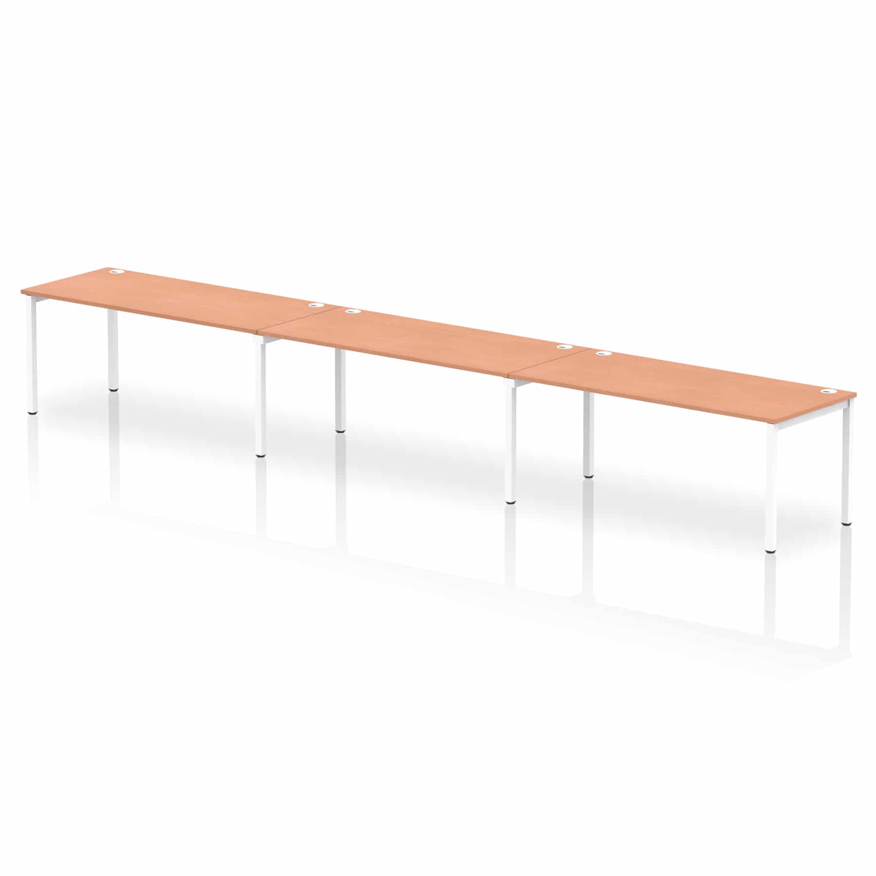 Impulse Single Row Bench Desk - 3 Person - Image 38