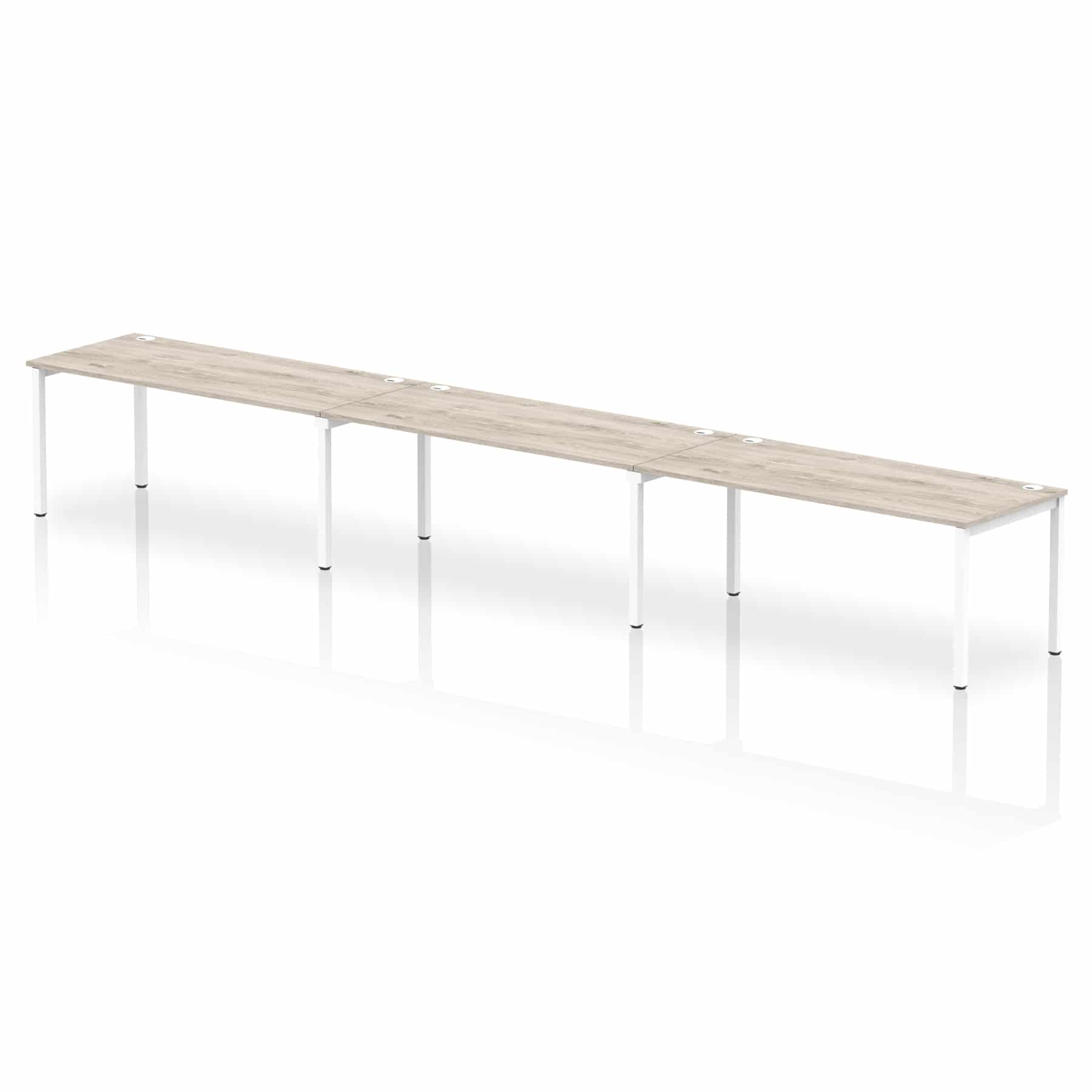 Impulse Single Row Bench Desk - 3 Person - Image 40