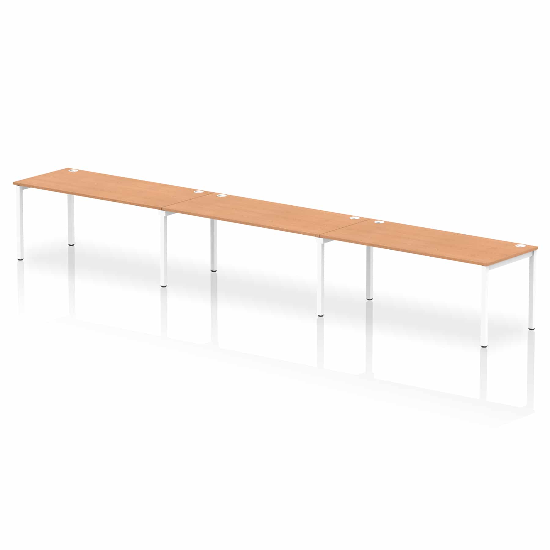 Impulse Single Row Bench Desk - 3 Person - Image 44