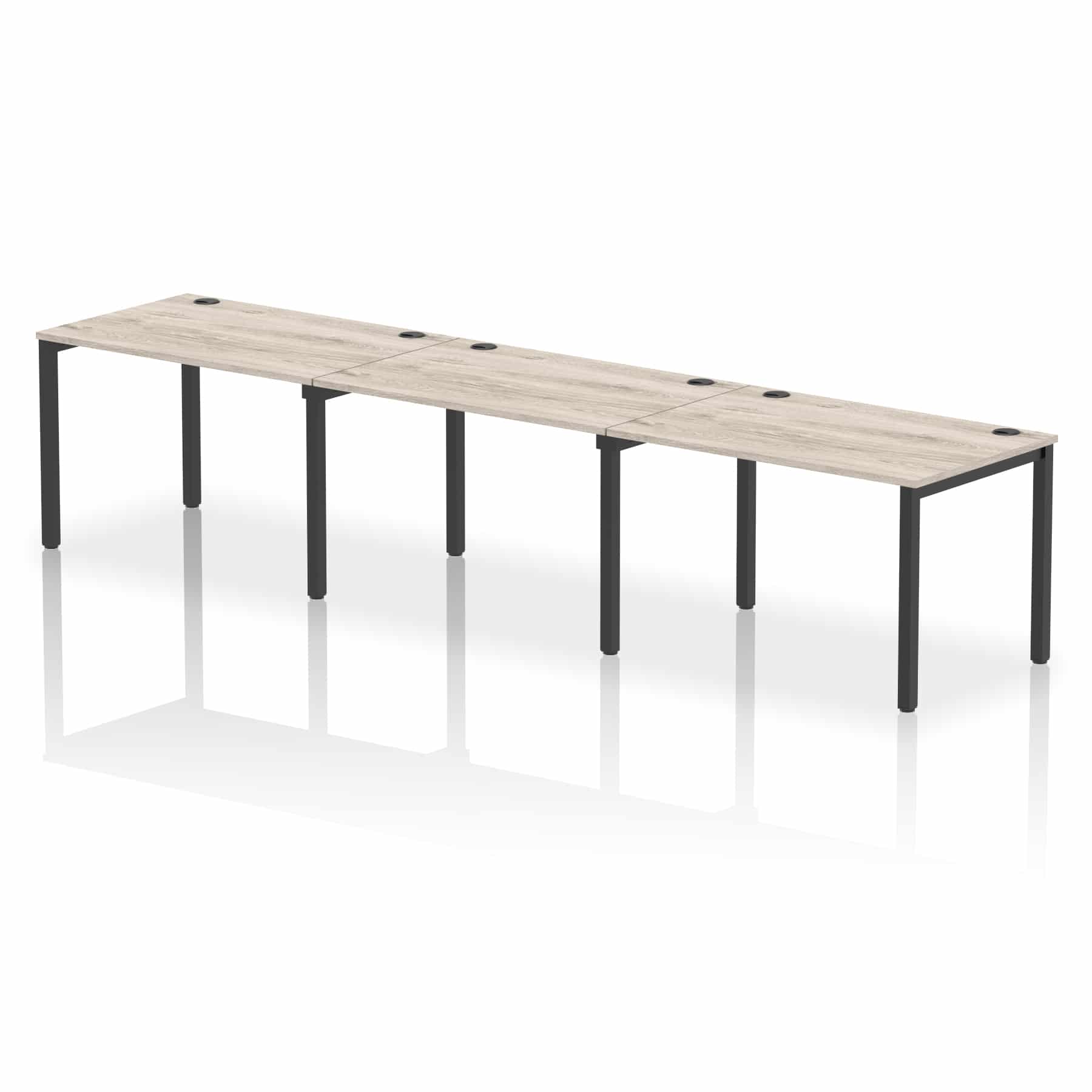 Impulse Single Row Bench Desk - 3 Person - Image 53