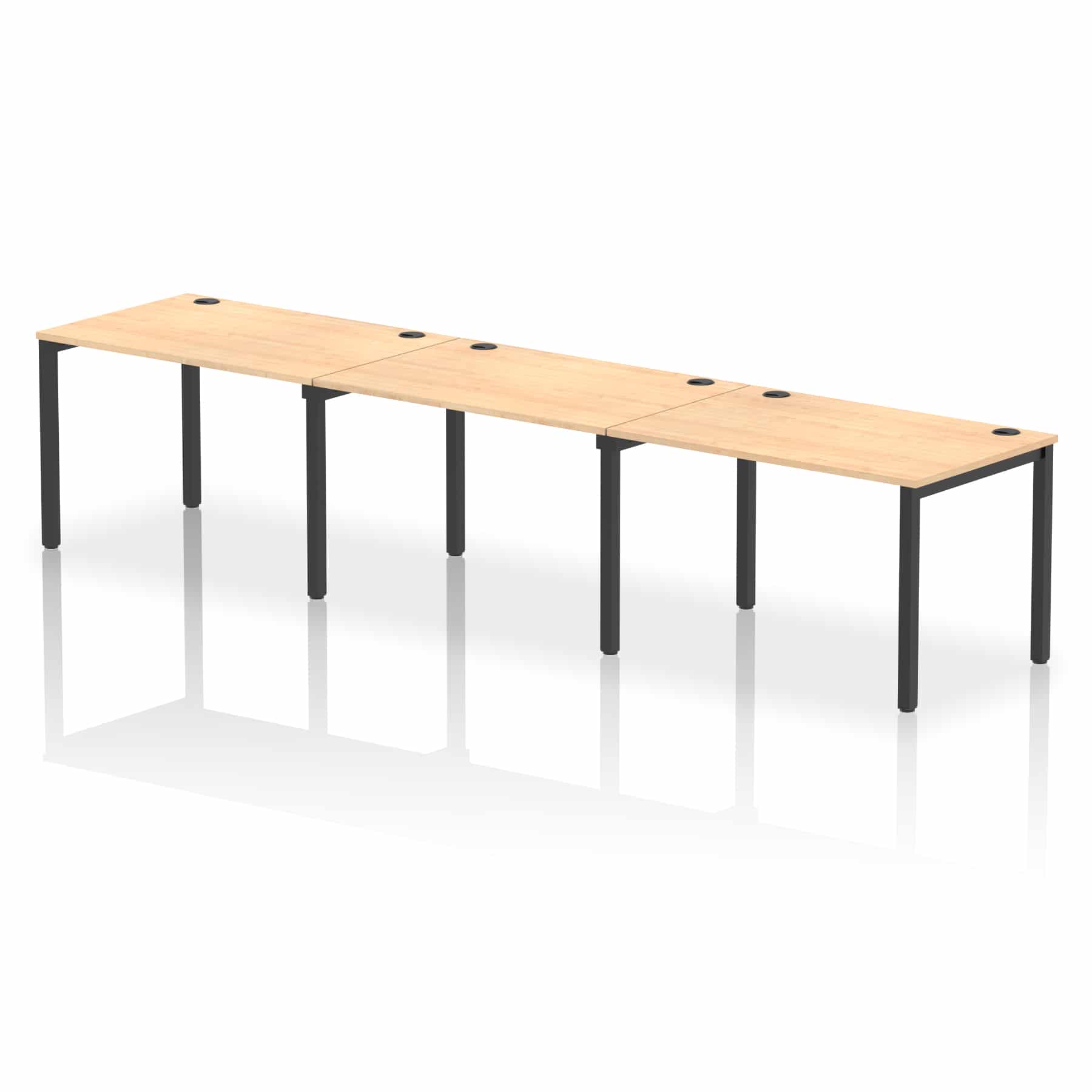 Impulse Single Row Bench Desk - 3 Person - Image 54