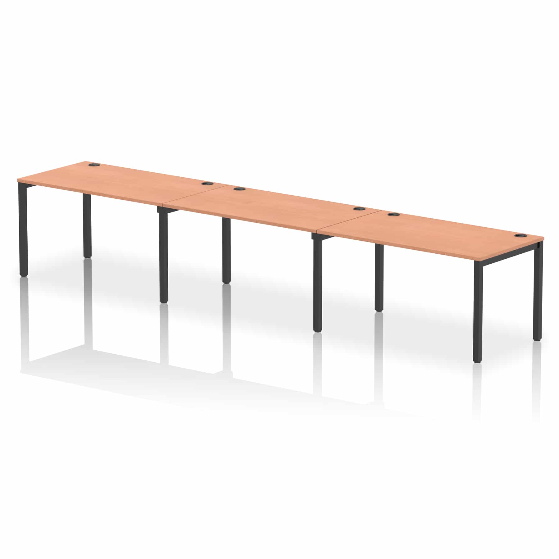 Impulse Single Row Bench Desk - 3 Person - Image 58