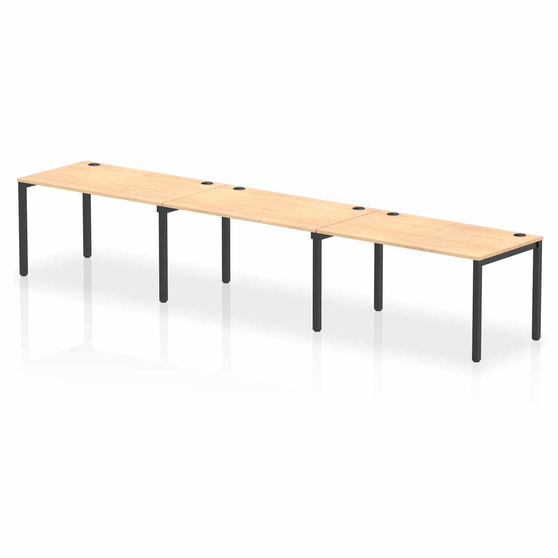 Impulse Single Row Bench Desk - 3 Person - Image 63