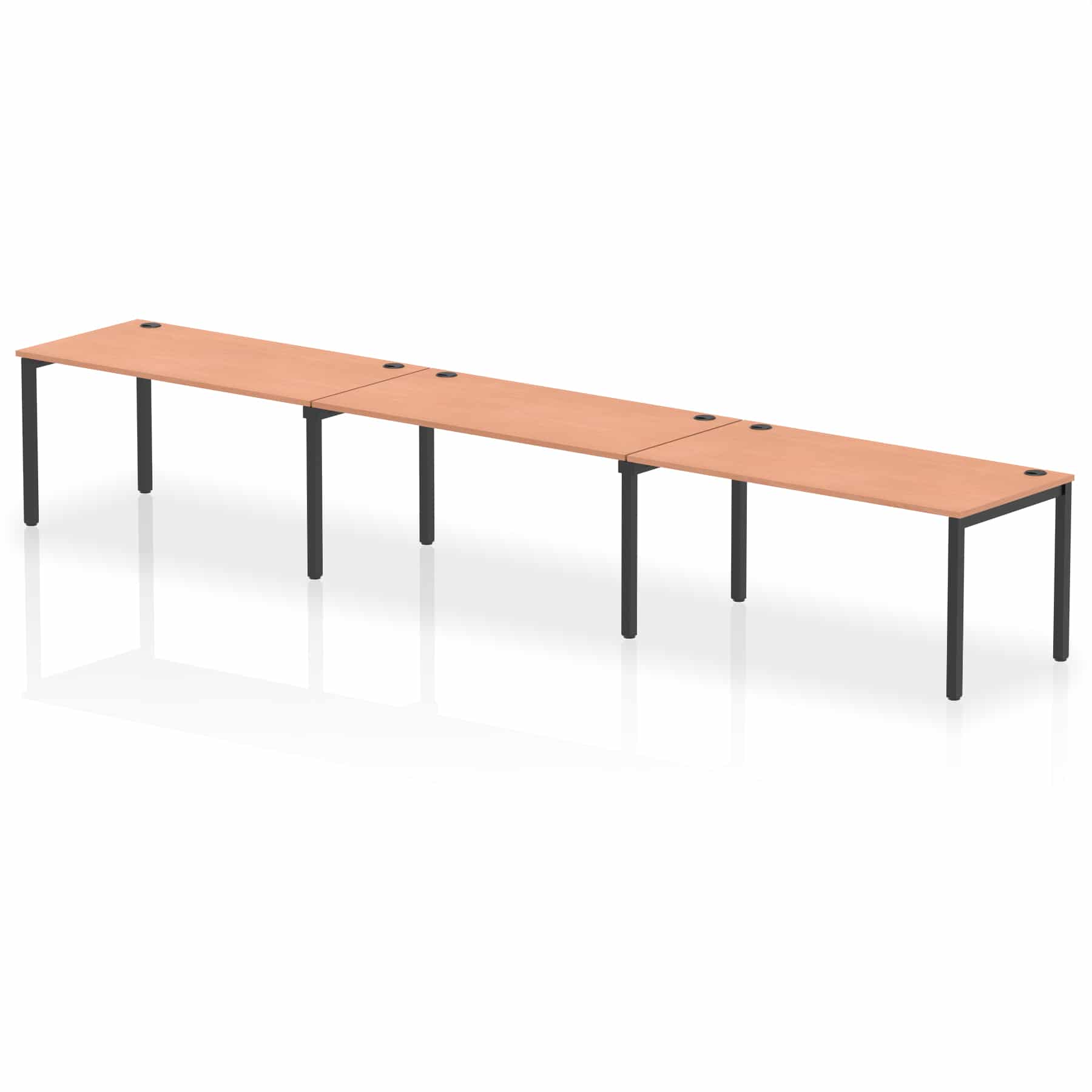 Impulse Single Row Bench Desk - 3 Person - Image 67