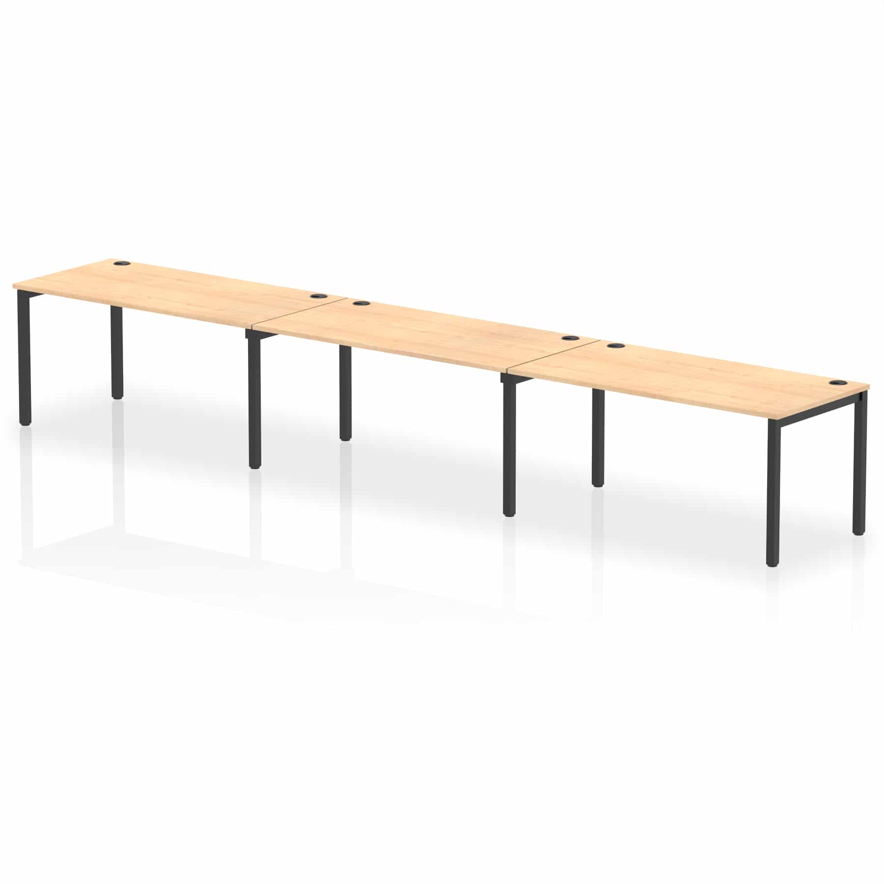 Impulse Single Row Bench Desk - 3 Person - Image 72