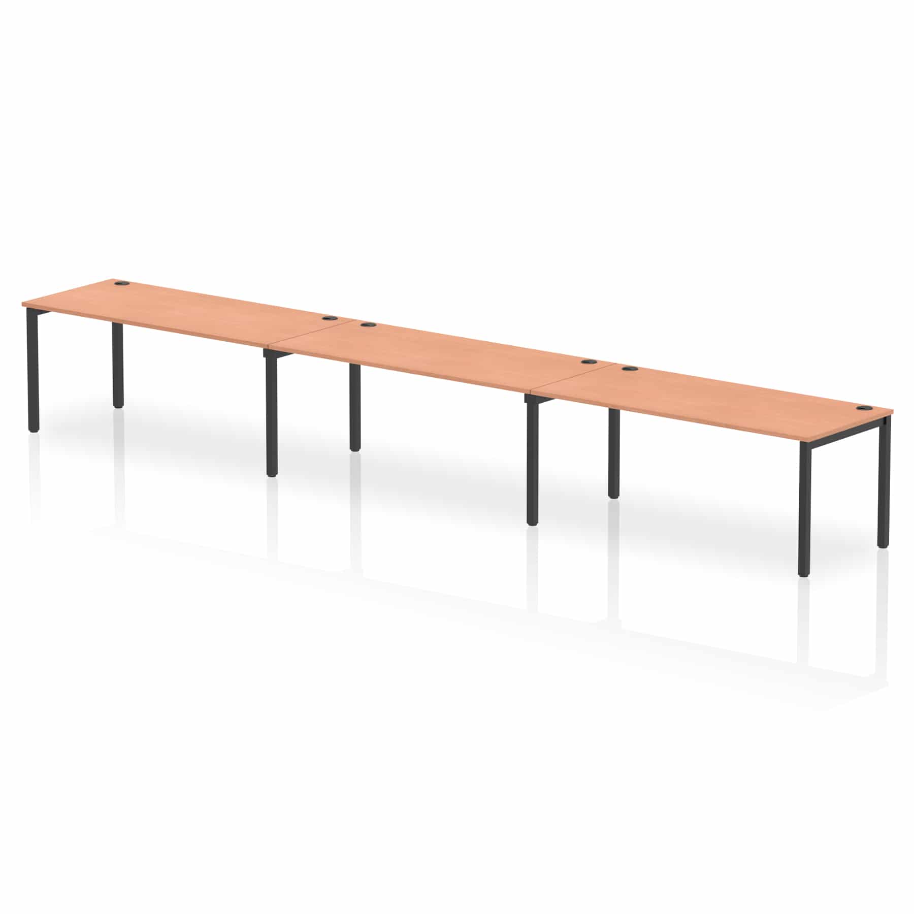 Impulse Single Row Bench Desk - 3 Person - Image 76