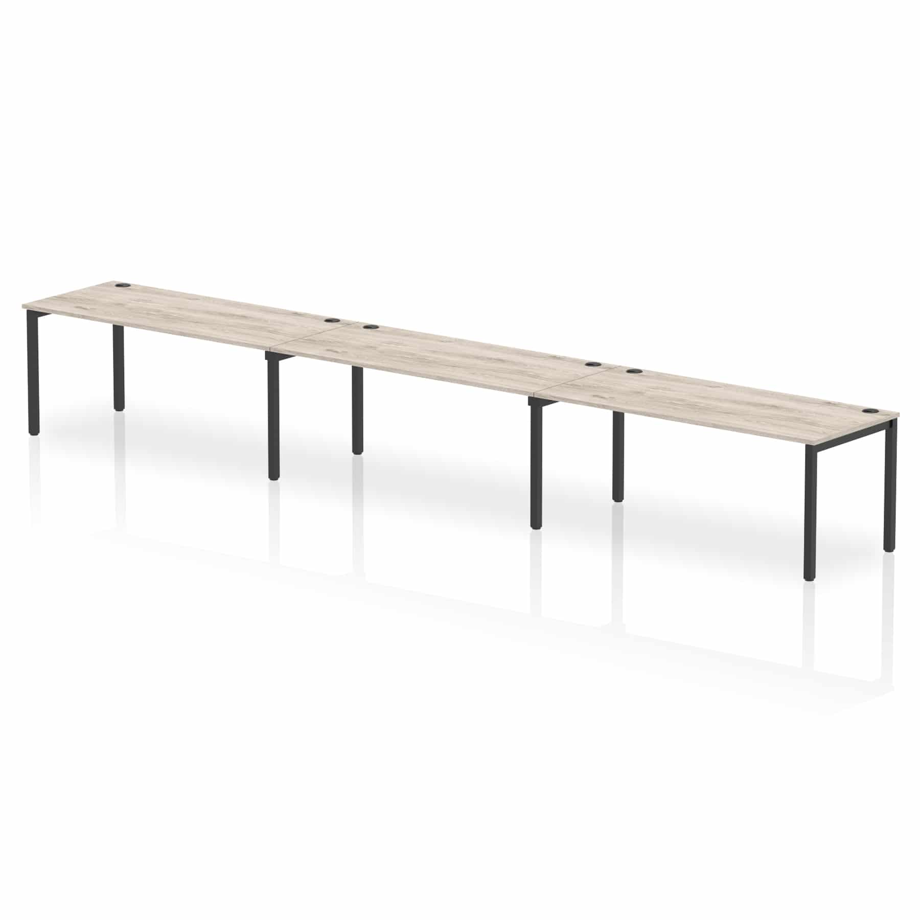 Impulse Single Row Bench Desk - 3 Person - Image 80