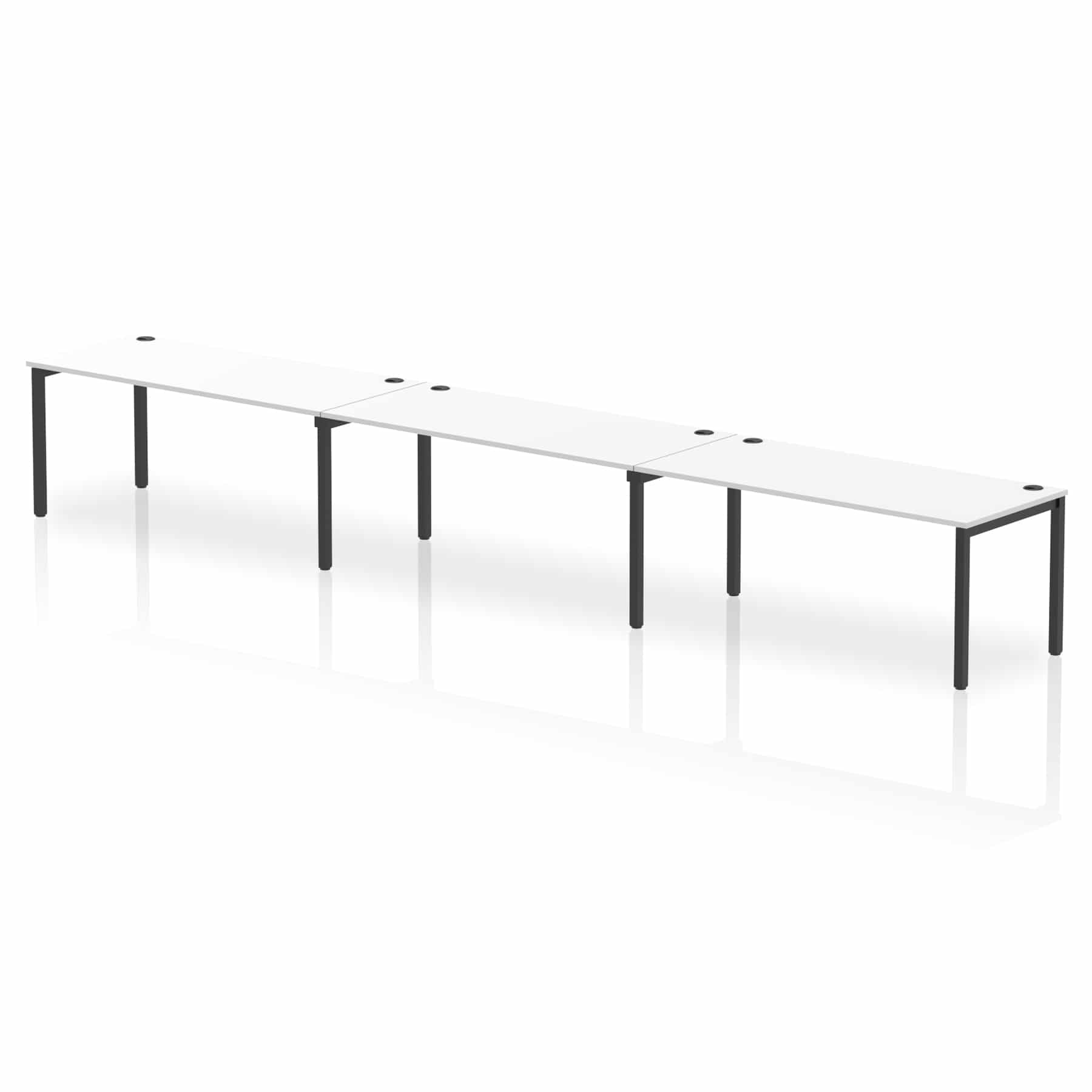 Impulse Single Row Bench Desk - 3 Person - Image 83