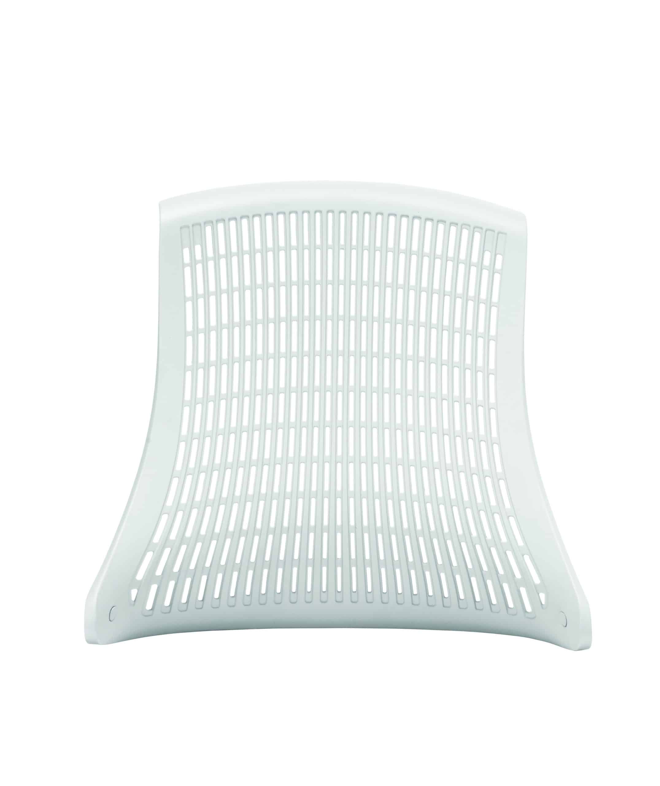 Flex Medium Back White Frame Task Operator Office Chair with Arms - Image 18