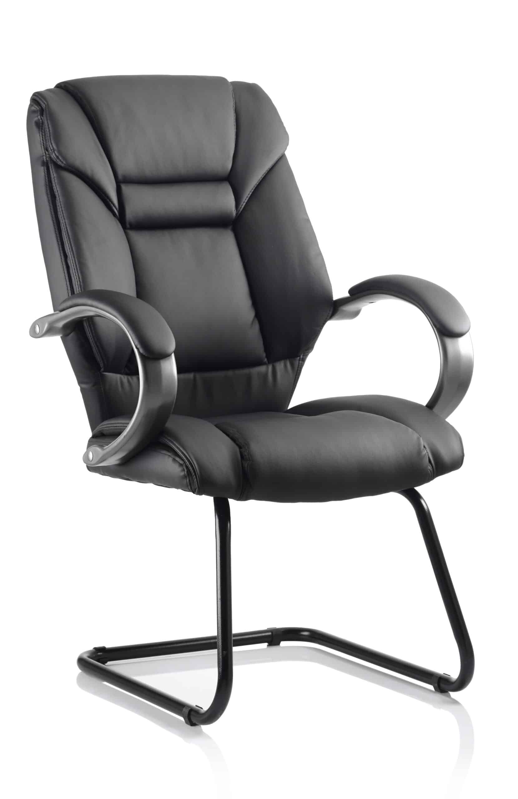 Galloway High Back Cantilever Visitor Chair with Arms - Image 3