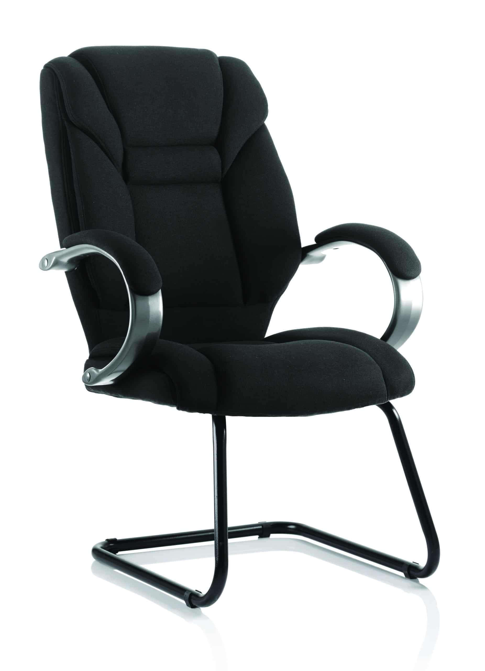 Galloway High Back Cantilever Visitor Chair with Arms