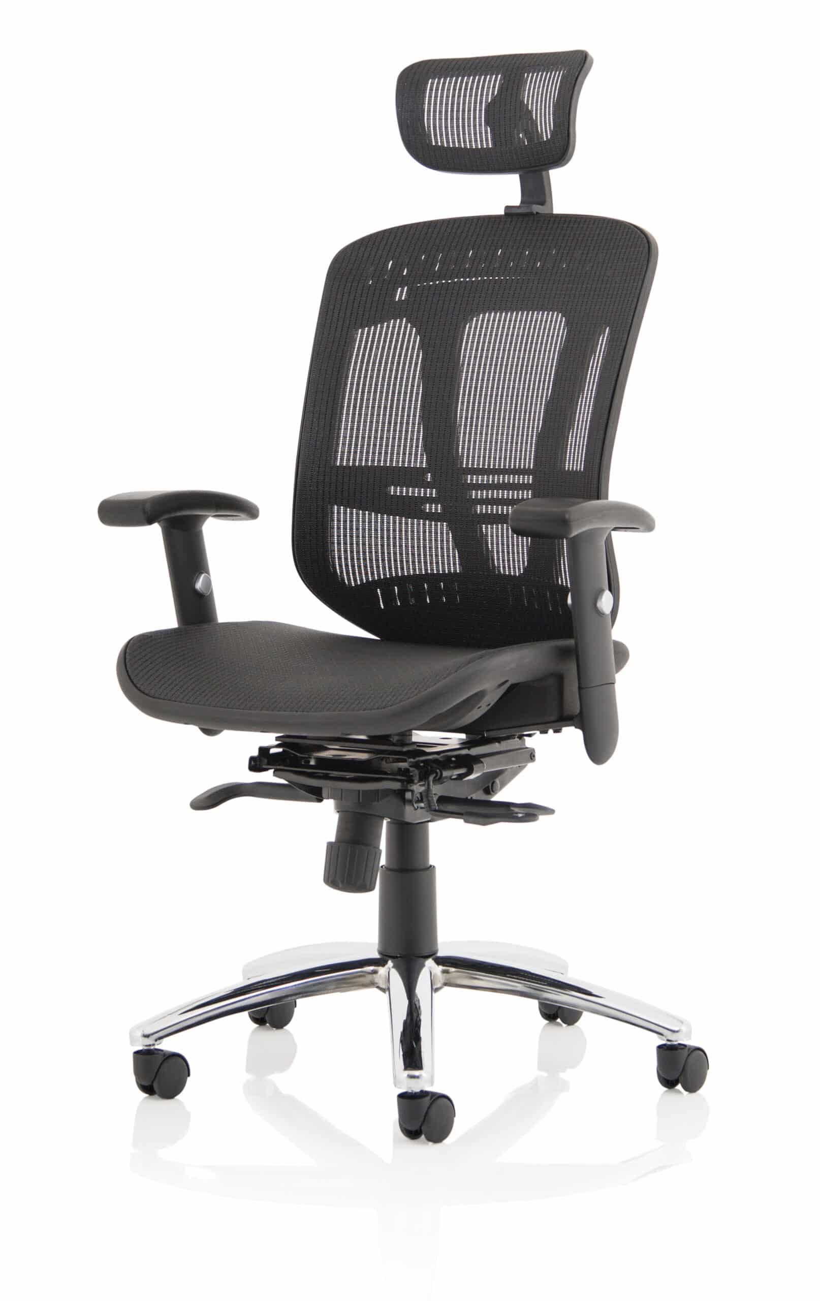 Mirage II Mesh Back Task Operator Office Chair with Height Adjustable Arms - Image 3