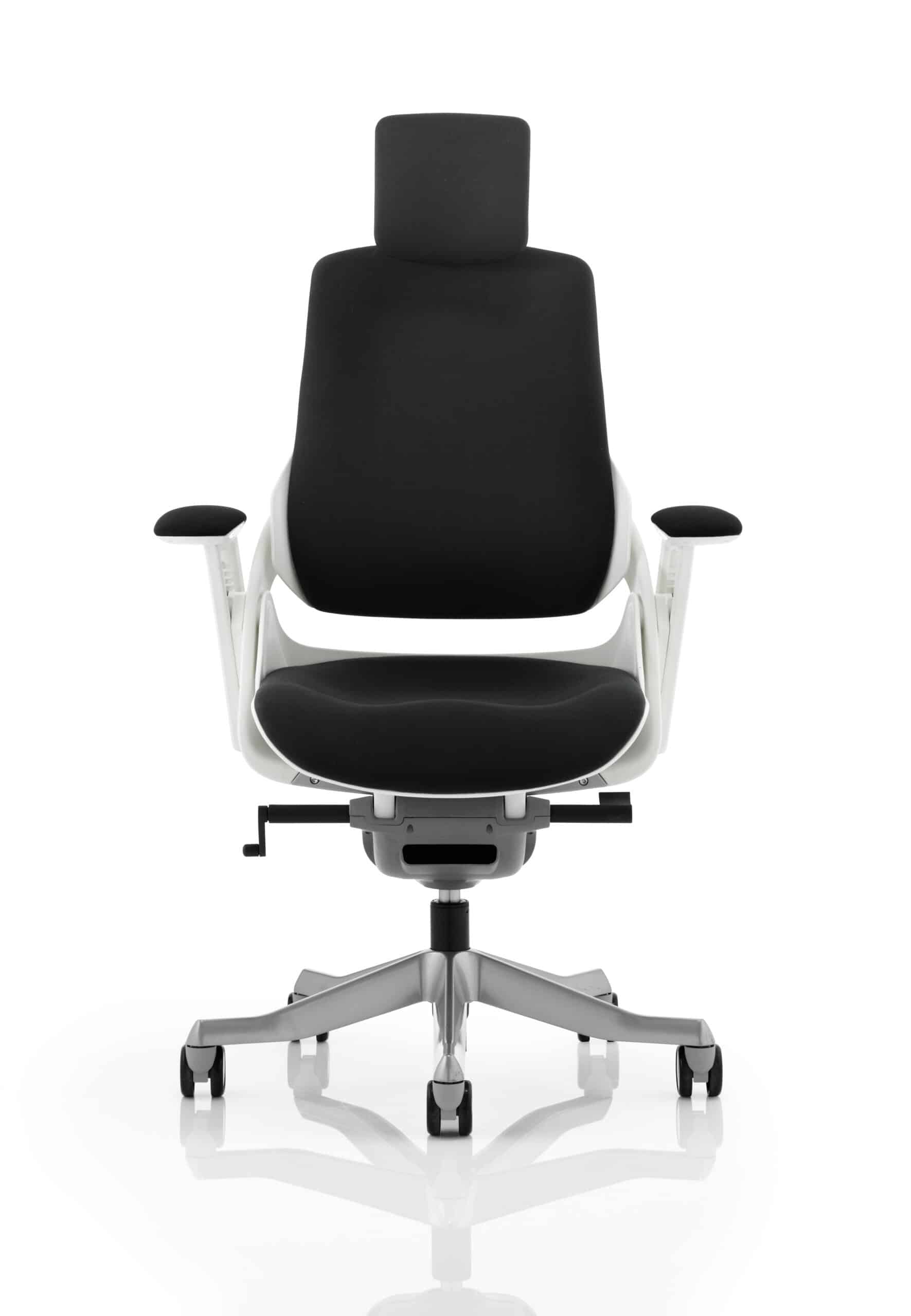 Zure High Back White Shell Executive Office Chair with Arms - Image 26