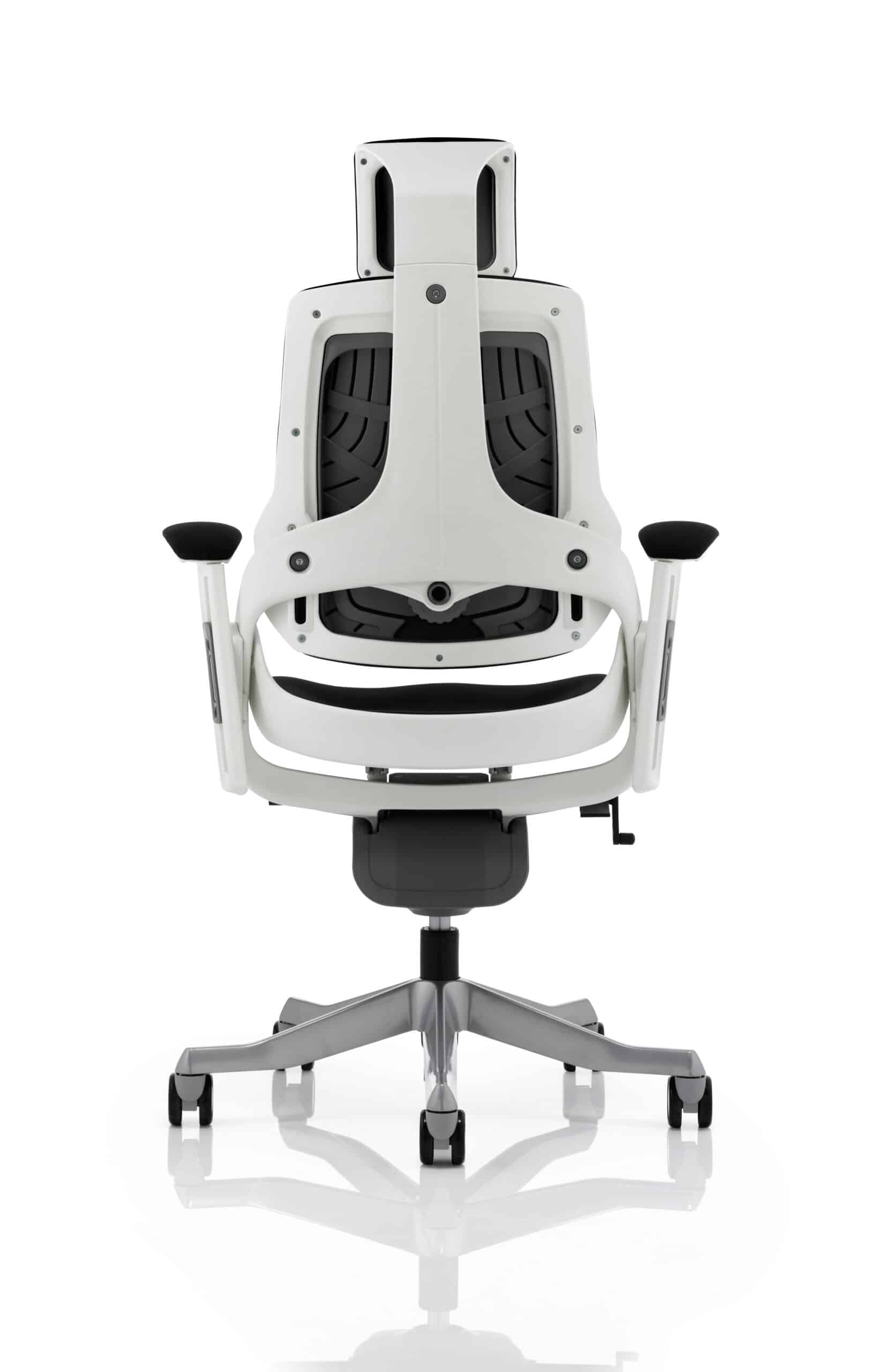 Zure High Back White Shell Executive Office Chair with Arms - Image 28
