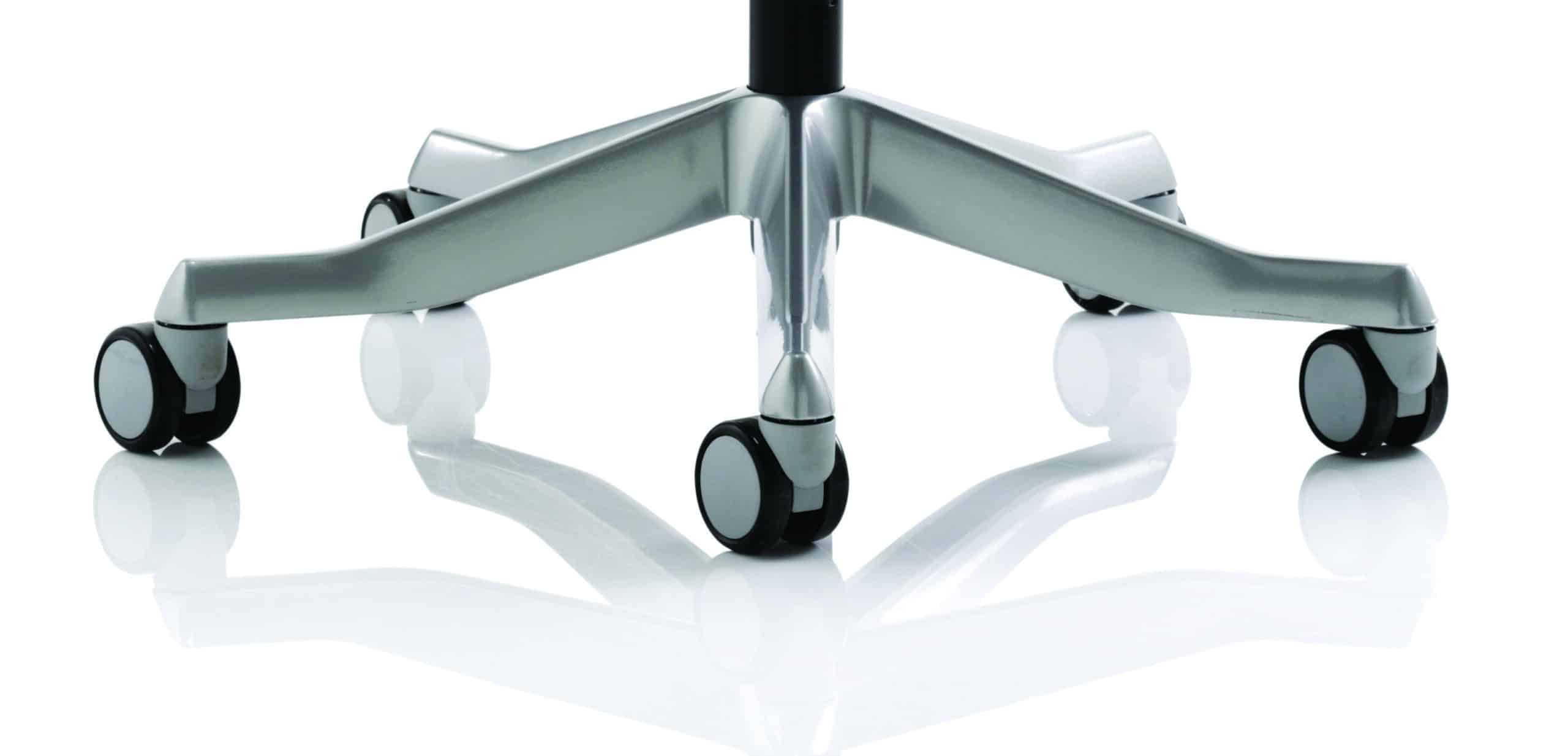 Zure High Back White Shell Executive Office Chair with Arms - Image 37