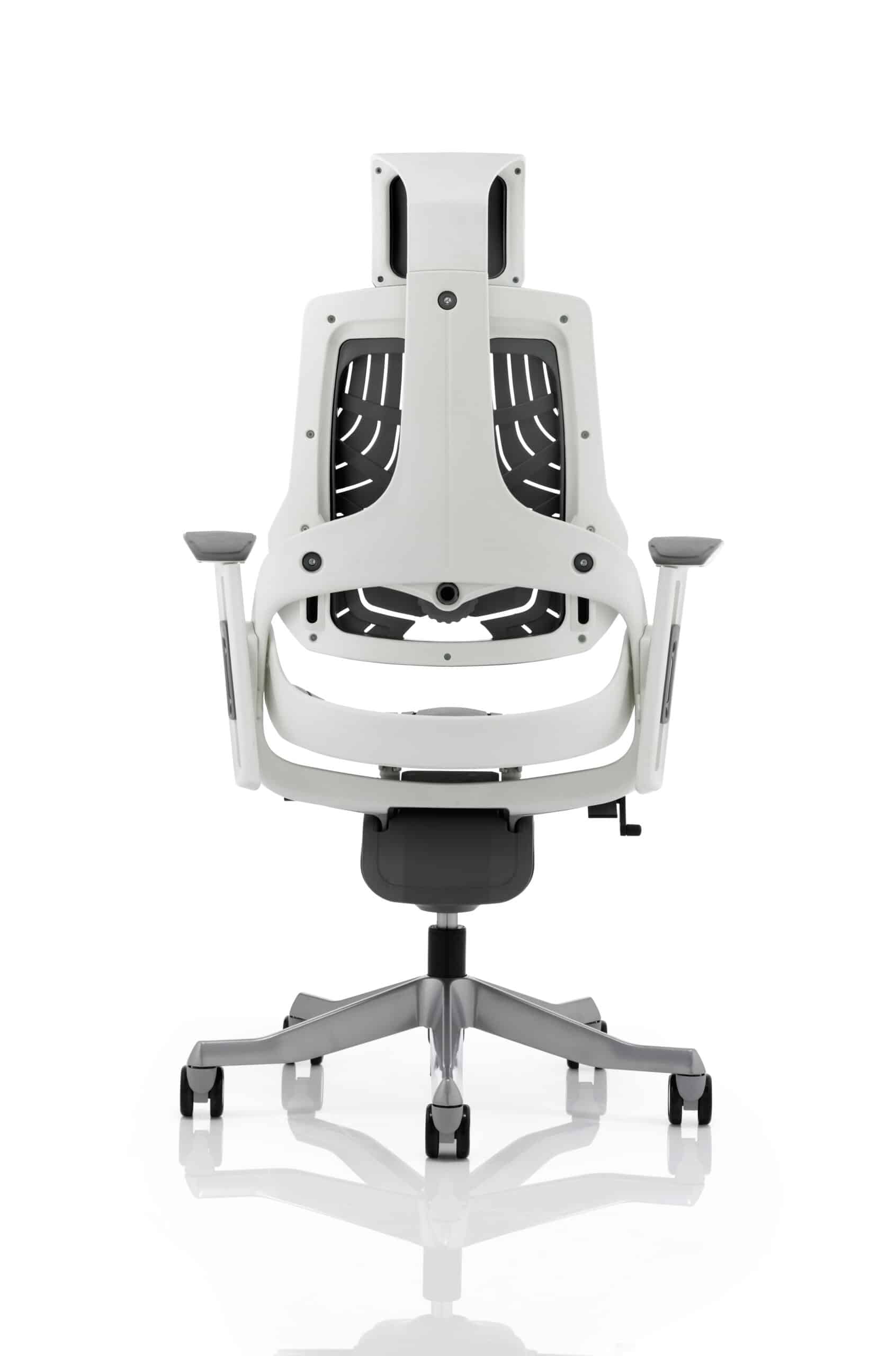 Zure High Back White Shell Executive Office Chair with Arms - Image 41