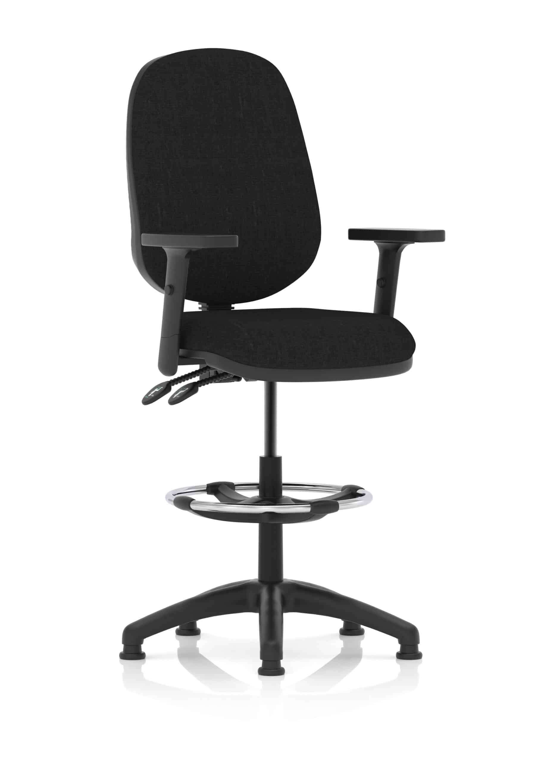 Eclipse Plus II Task Operator Office Chair with Hi Rise Draughtsman Kit - Image 3