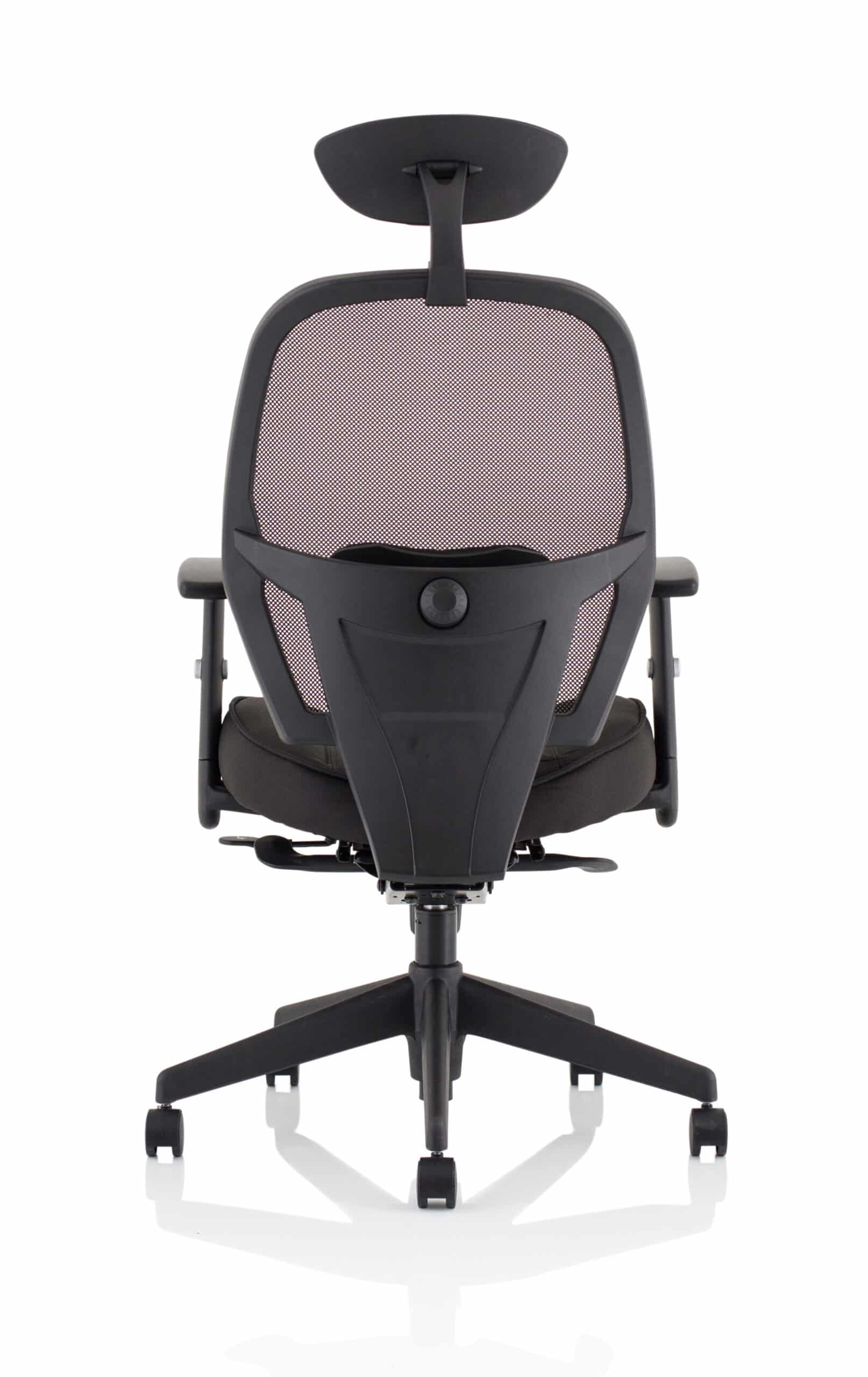 Denver High Mesh Back Black Task Operator Office Chair with Arms - Image 14