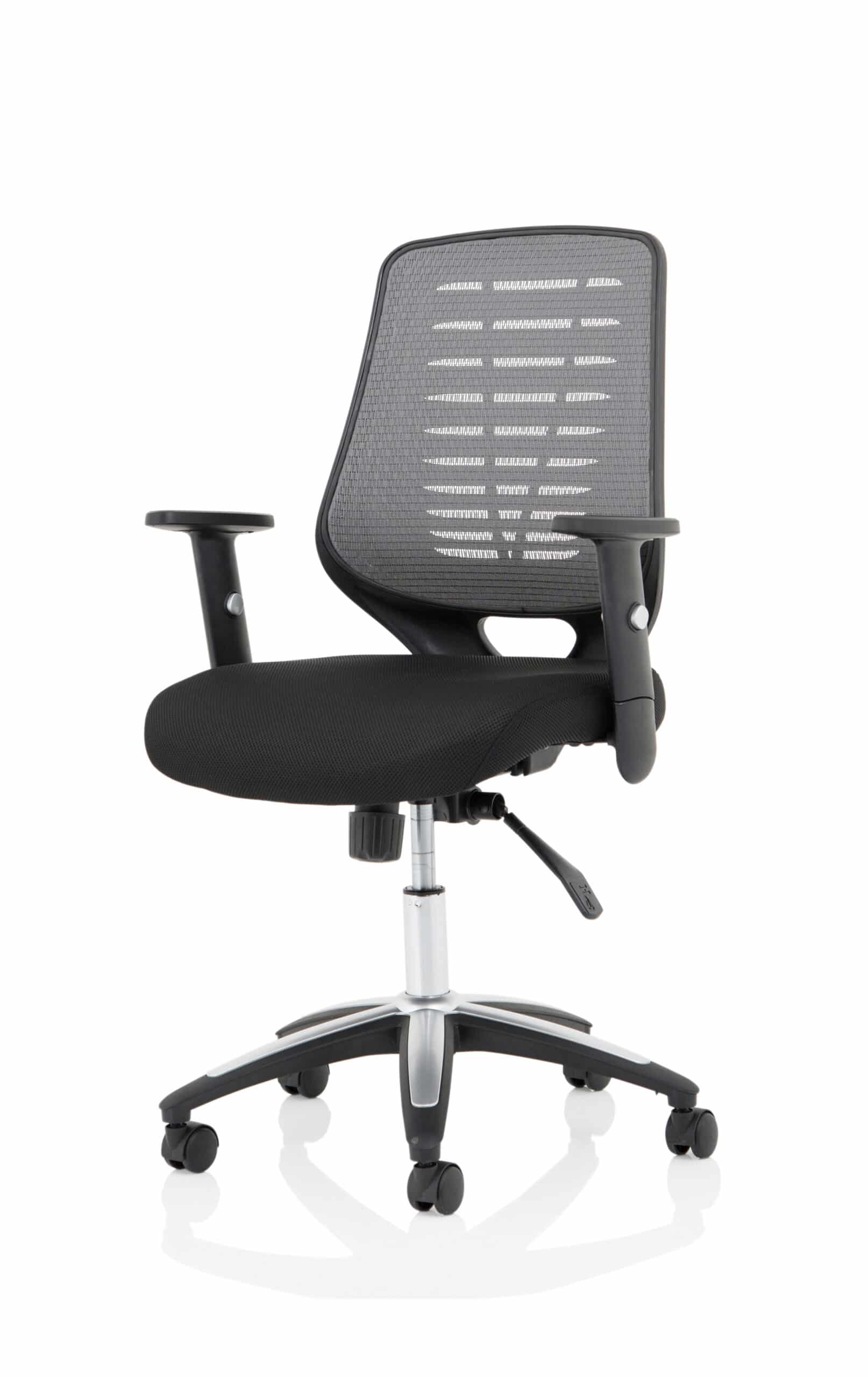 Relay Medium Mesh Back Task Operator Office Chair with Arms - Image 24