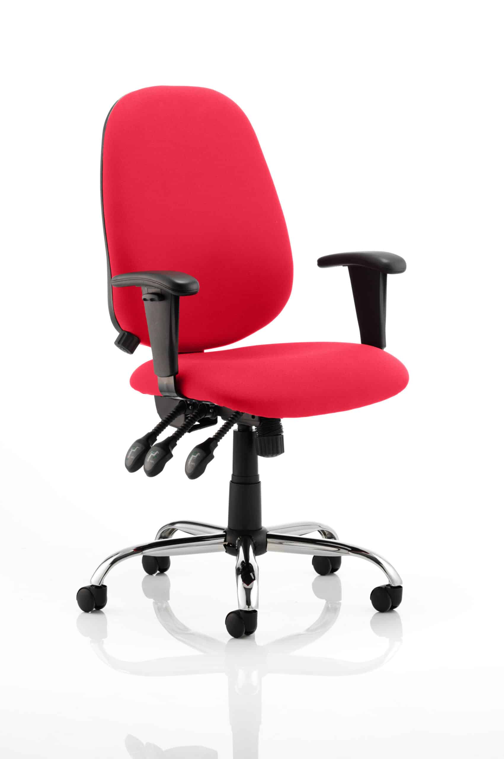 Lisbon Medium Back Task Operator Office Chair with Height Adjustable Arms - Image 17