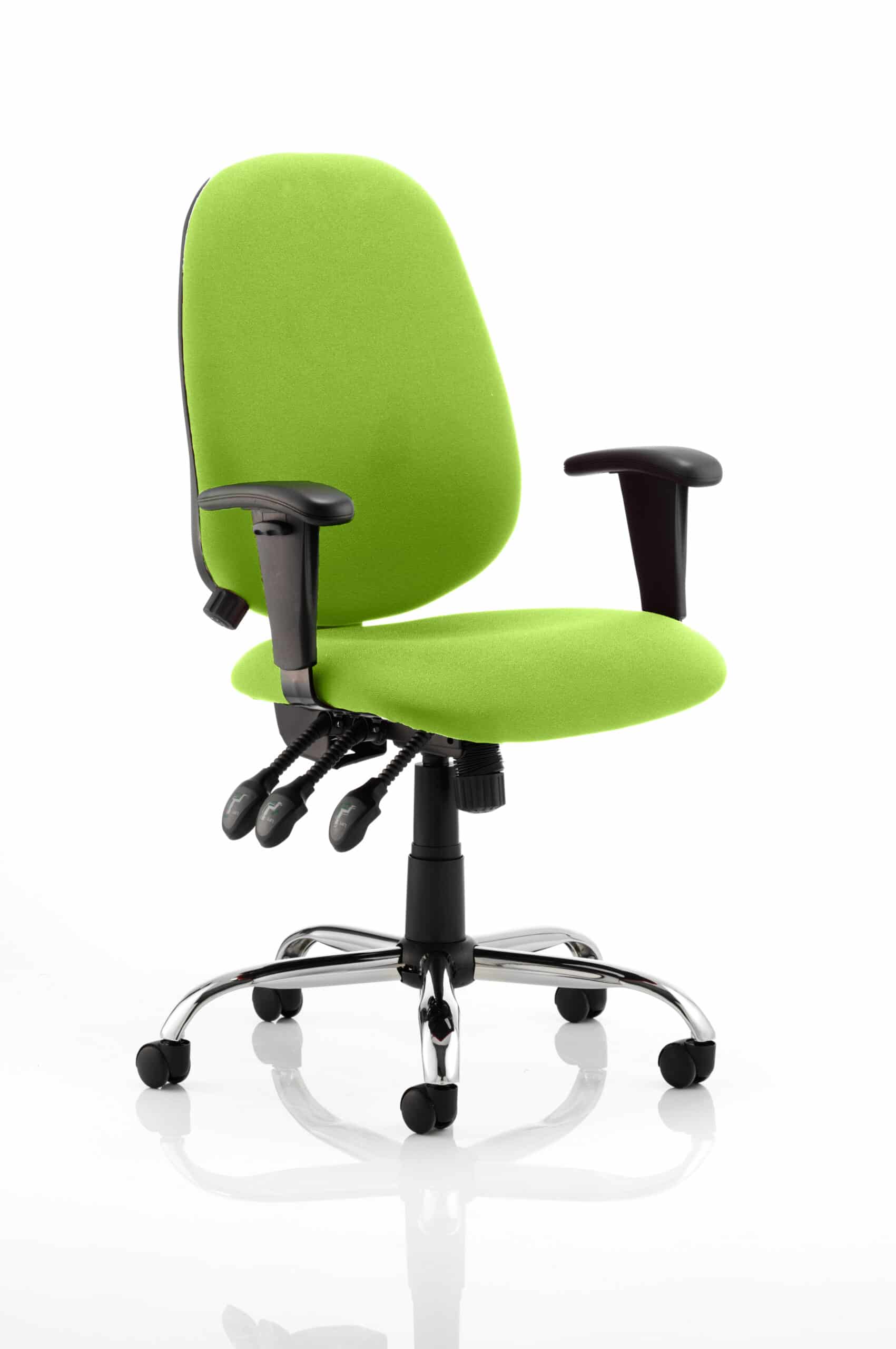 Lisbon Medium Back Task Operator Office Chair with Height Adjustable Arms - Image 18