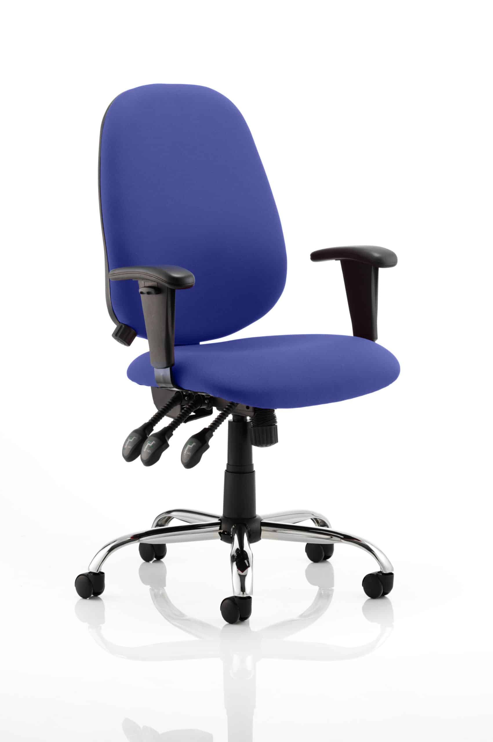 Lisbon Medium Back Task Operator Office Chair with Height Adjustable Arms - Image 19