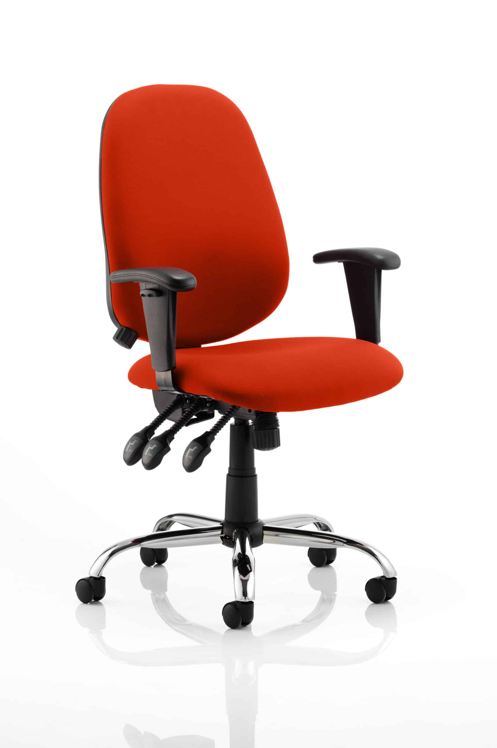 Lisbon Medium Back Task Operator Office Chair with Height Adjustable Arms - Image 20