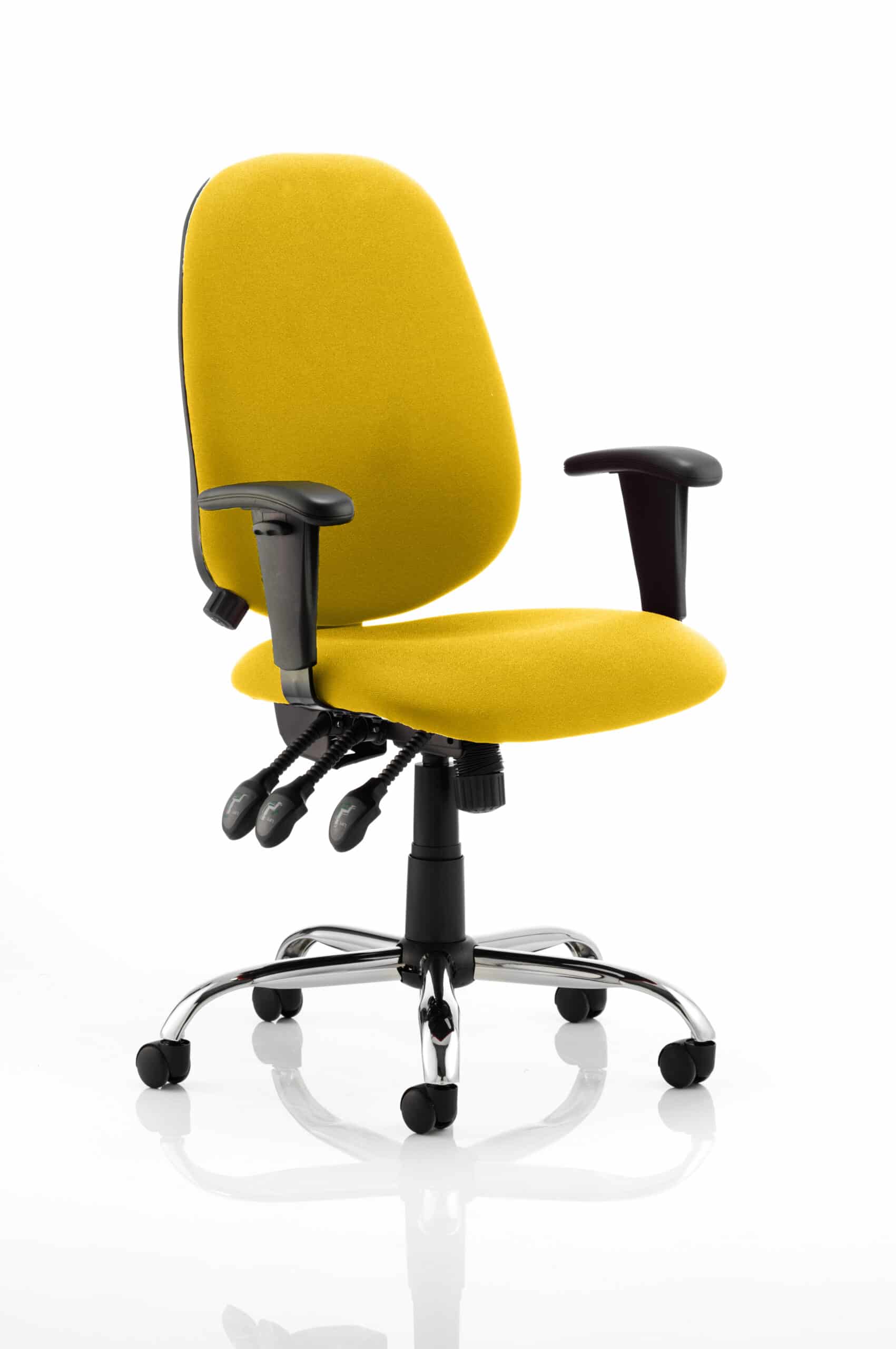 Lisbon Medium Back Task Operator Office Chair with Height Adjustable Arms - Image 21