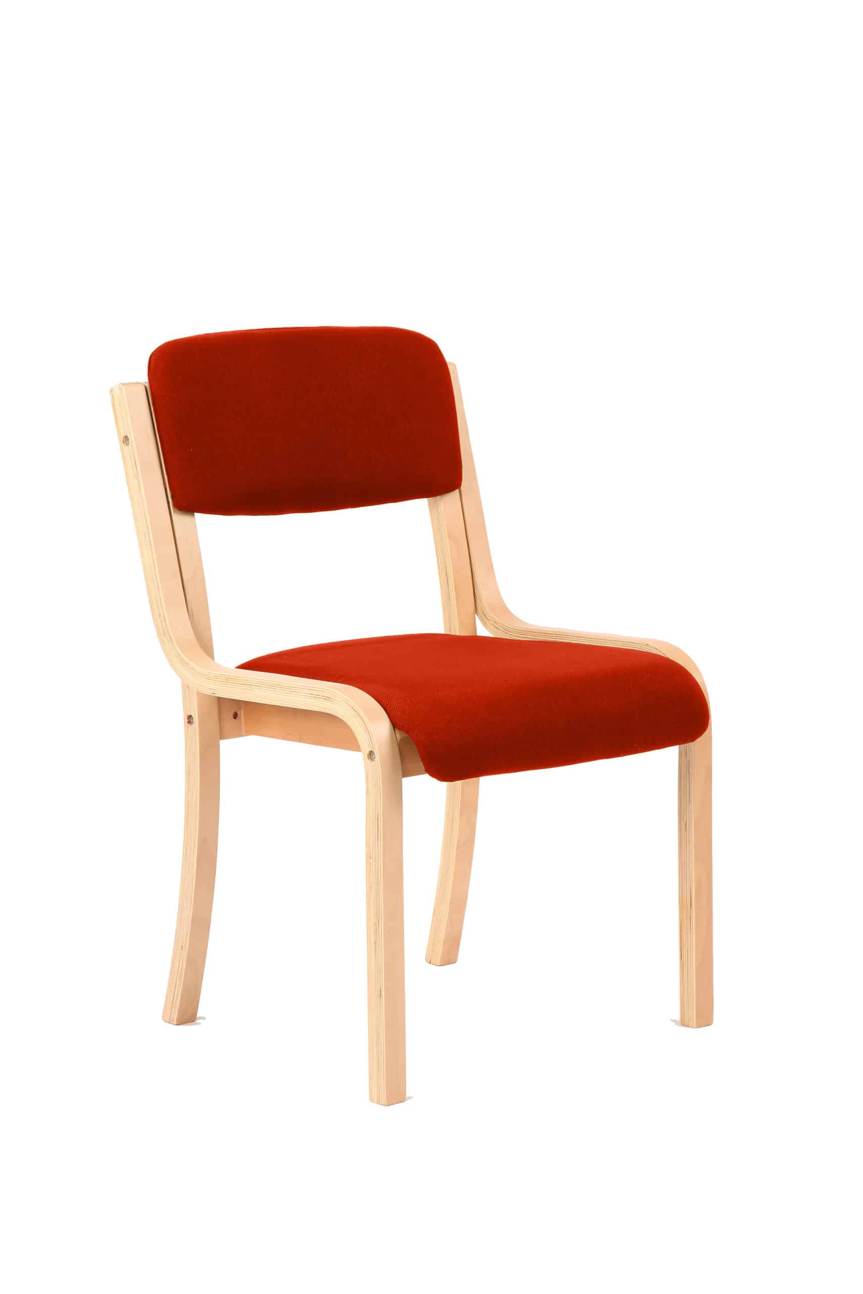 Madrid Wooden Frame Visitor Chair with Arms - Image 14