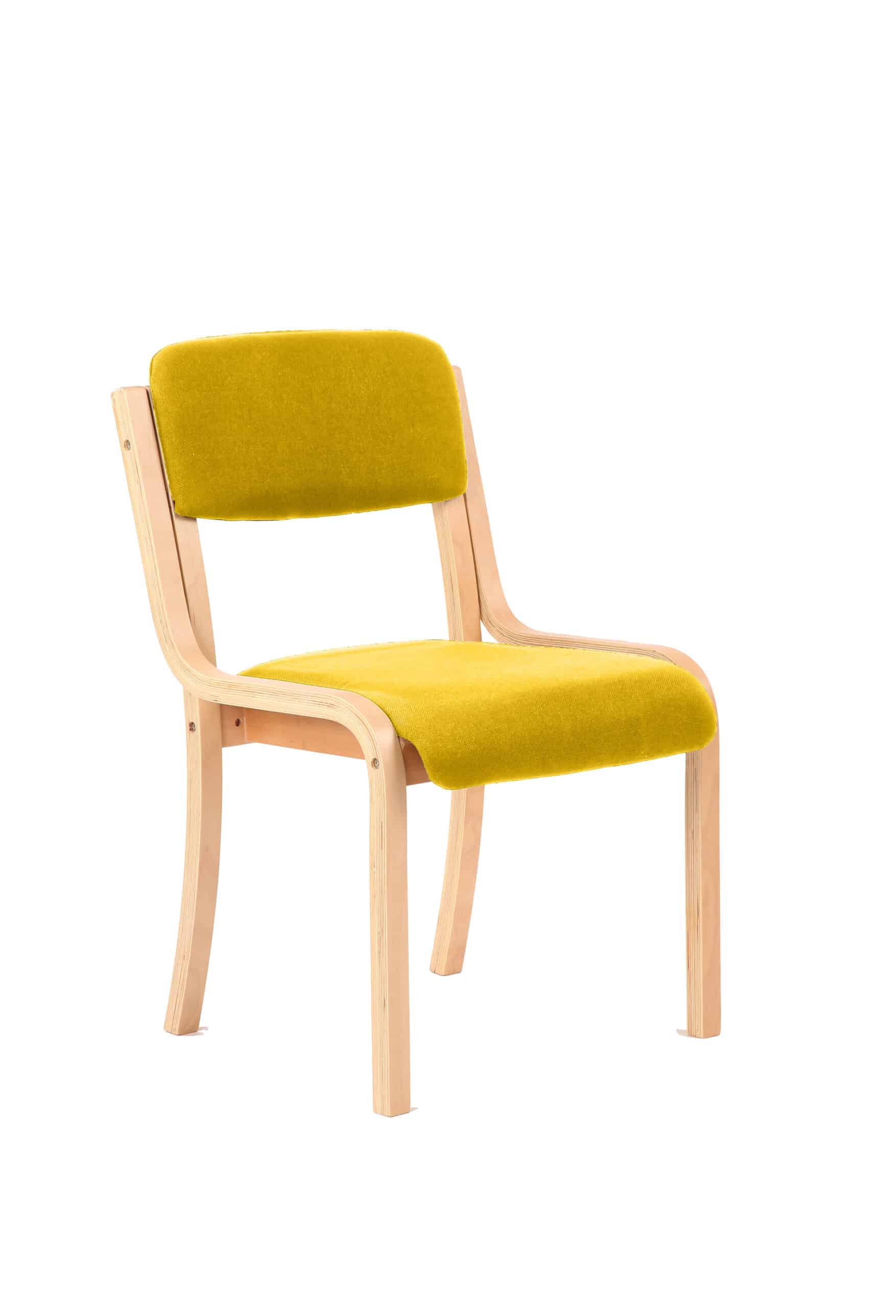 Madrid Wooden Frame Visitor Chair with Arms - Image 15