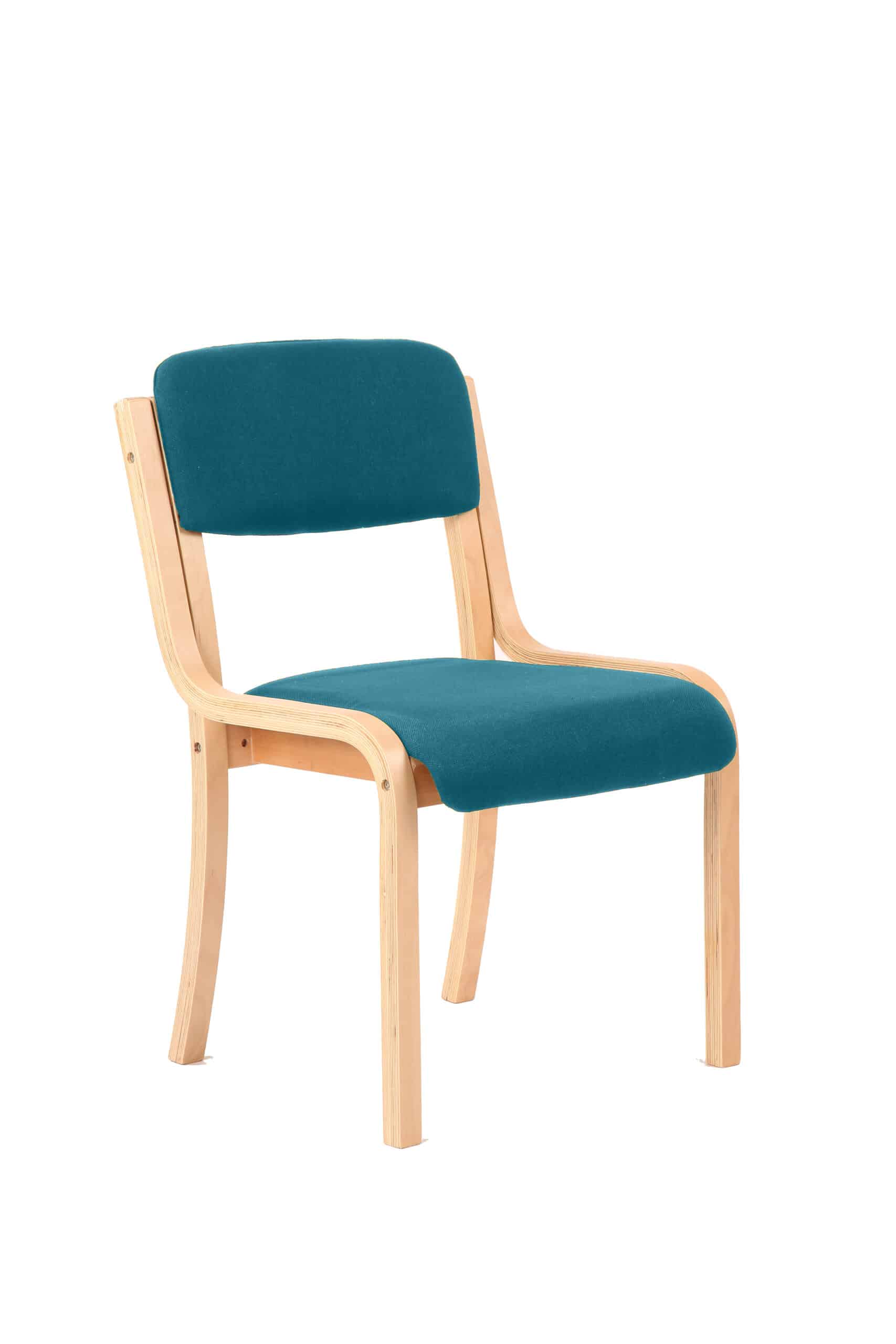 Madrid Wooden Frame Visitor Chair with Arms - Image 17