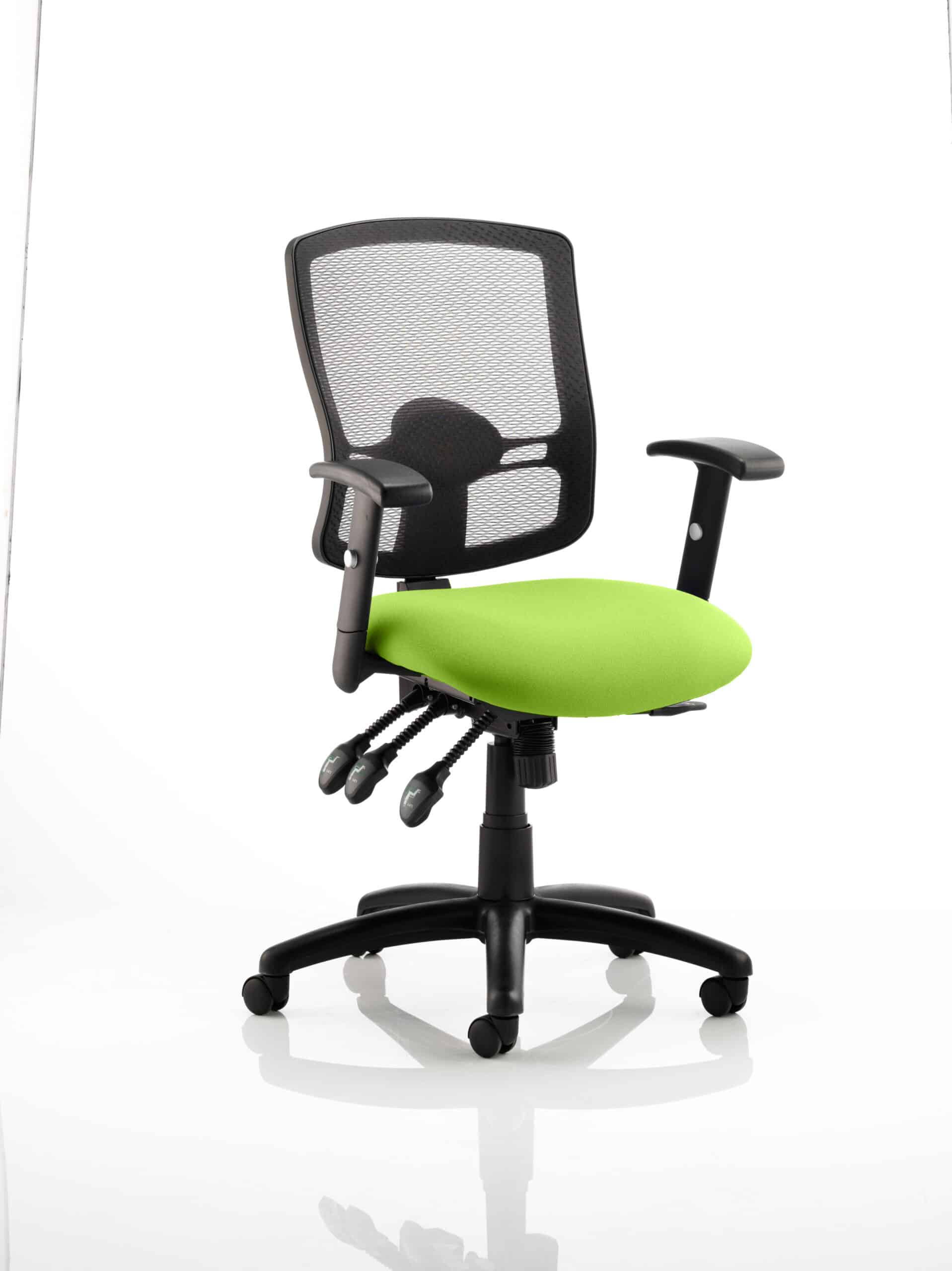 Portland III High Mesh Back Task Operator Office Chair with Arms - Image 10