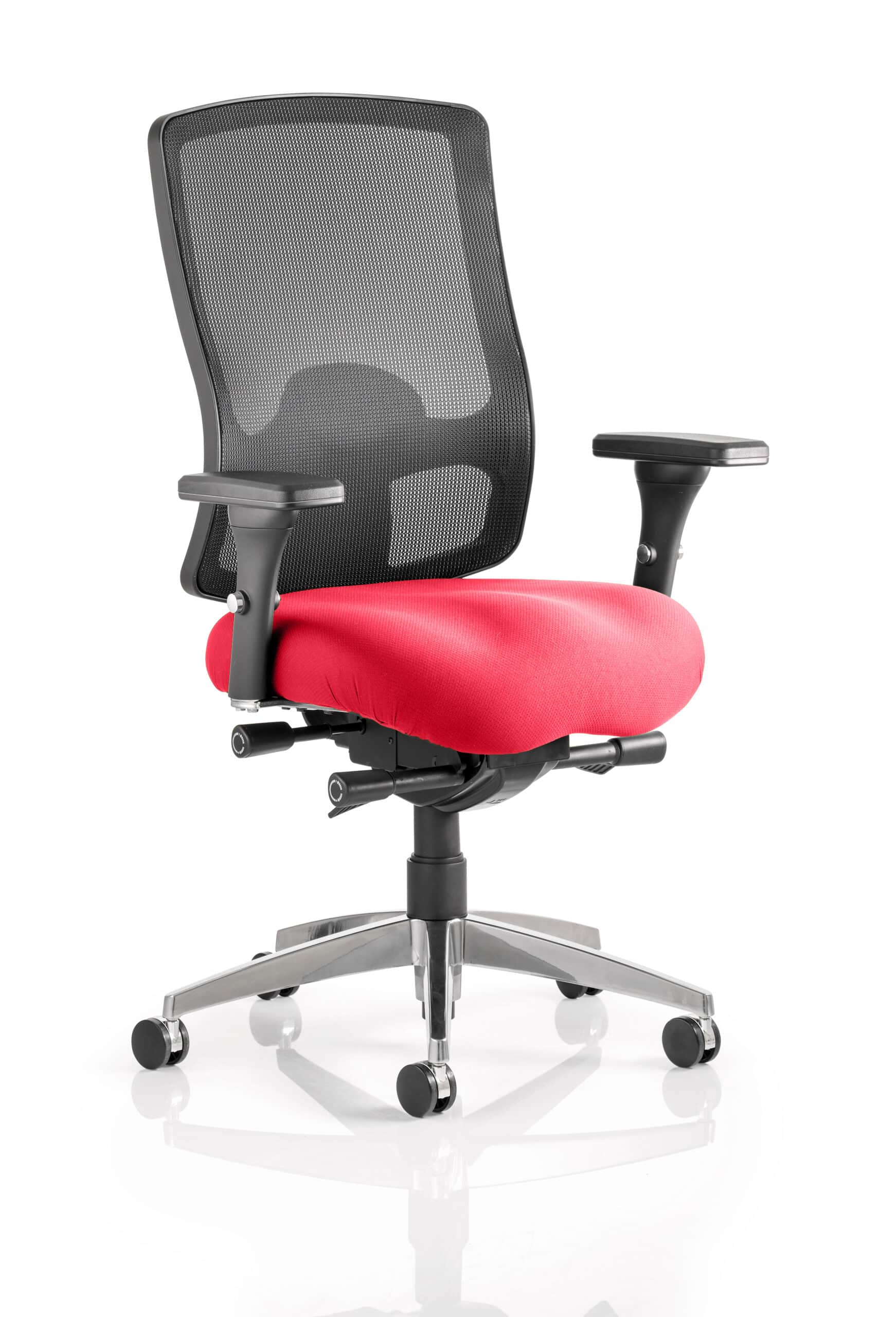 Regent High Mesh Back Ergonomic Task Operator Office Chair with Arms - Image 9