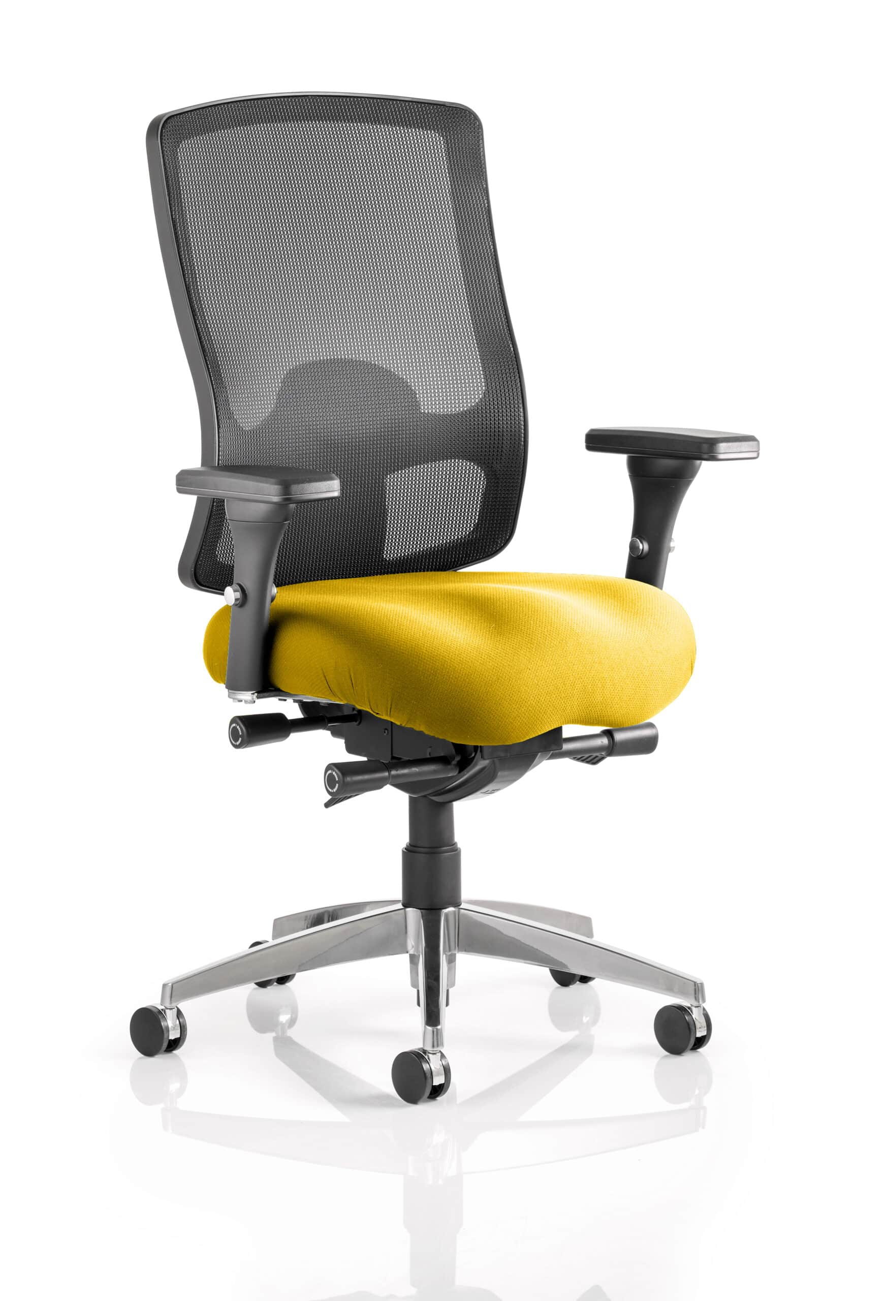 Regent High Mesh Back Ergonomic Task Operator Office Chair with Arms - Image 13