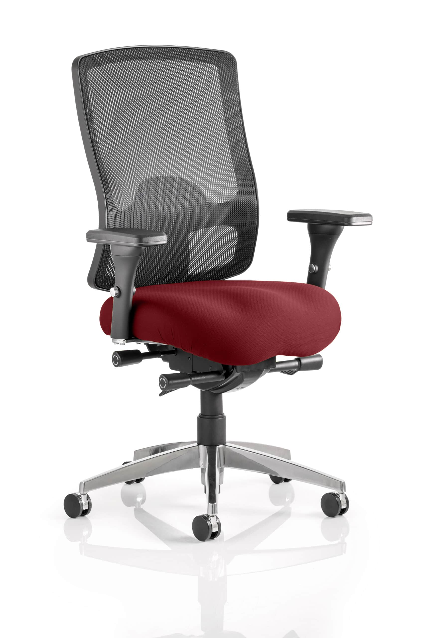 Regent High Mesh Back Ergonomic Task Operator Office Chair with Arms - Image 14