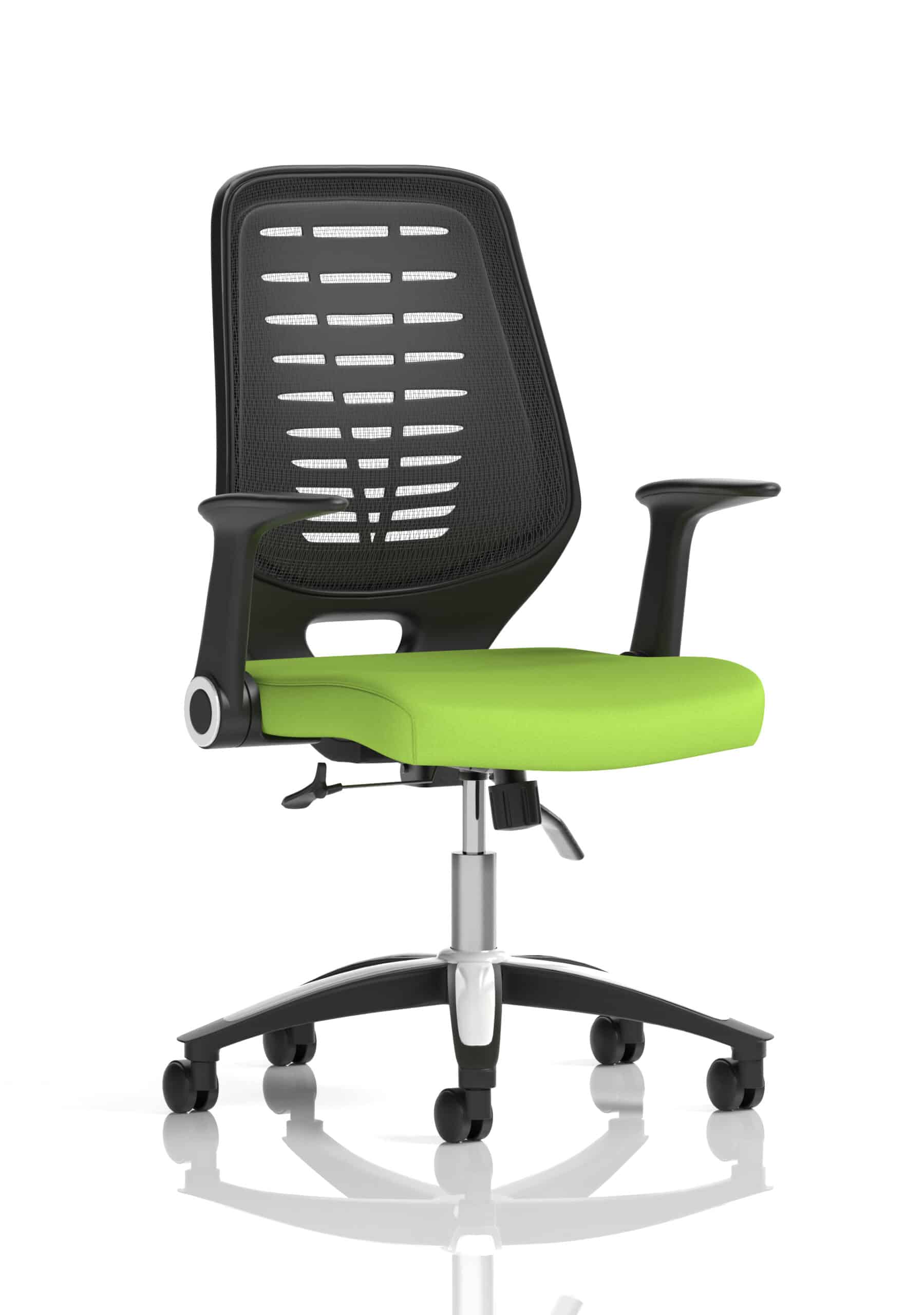 Relay Medium Mesh Back Task Operator Office Chair with Arms - Image 9