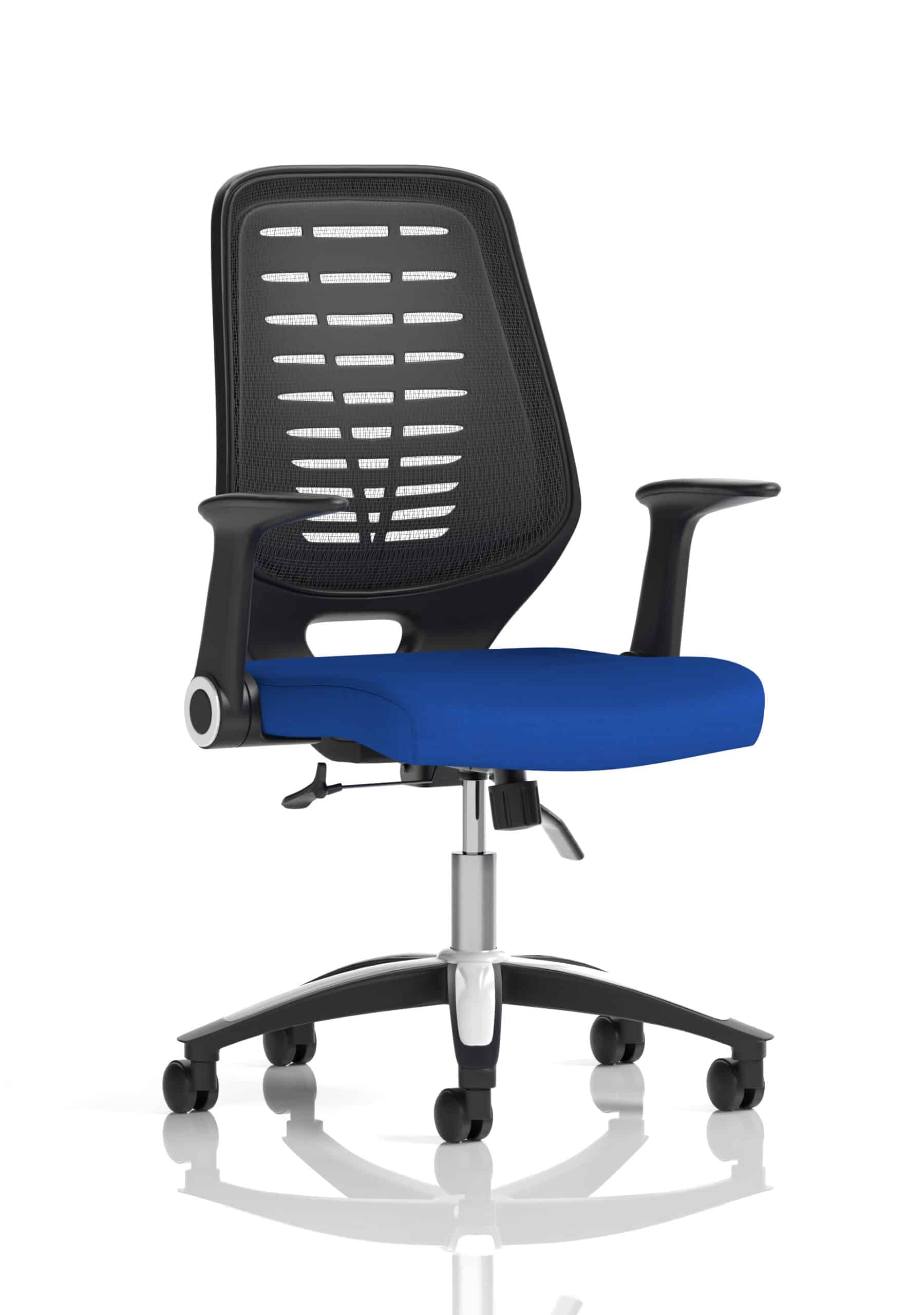 Relay Medium Mesh Back Task Operator Office Chair with Arms - Image 11