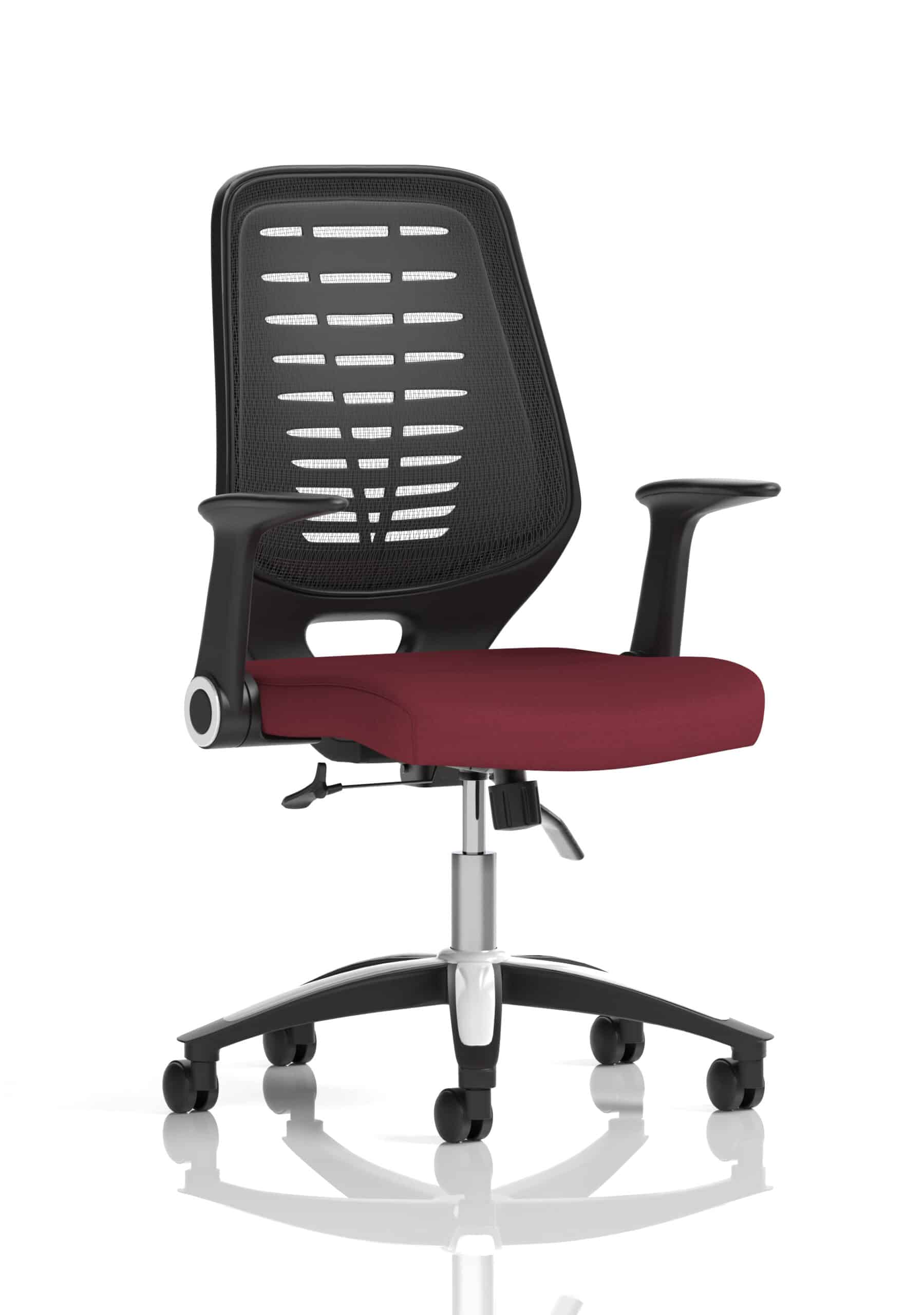 Relay Medium Mesh Back Task Operator Office Chair with Arms - Image 17