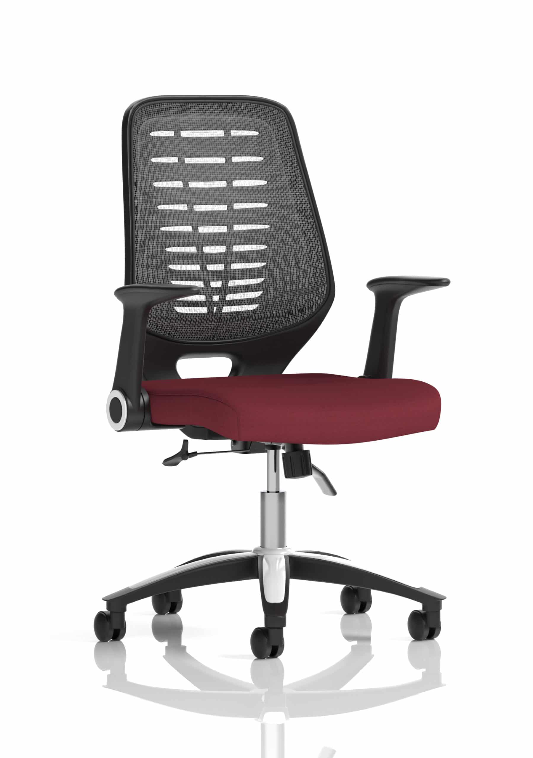 Relay Medium Mesh Back Task Operator Office Chair with Arms - Image 38