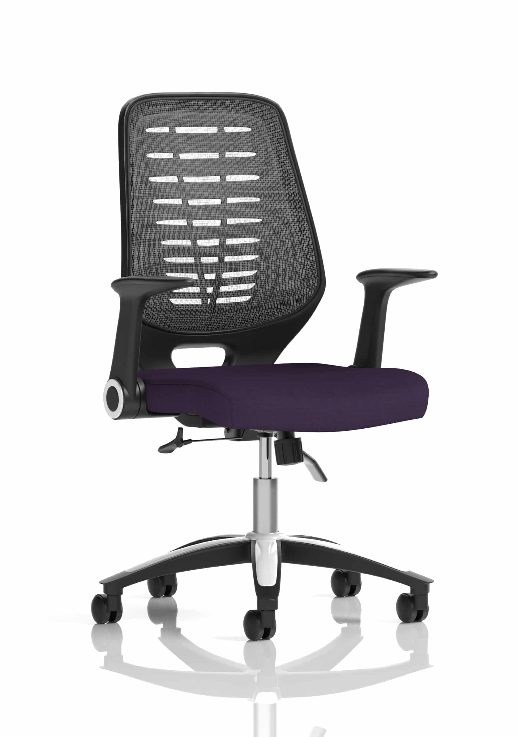 Relay Medium Mesh Back Task Operator Office Chair with Arms - Image 42
