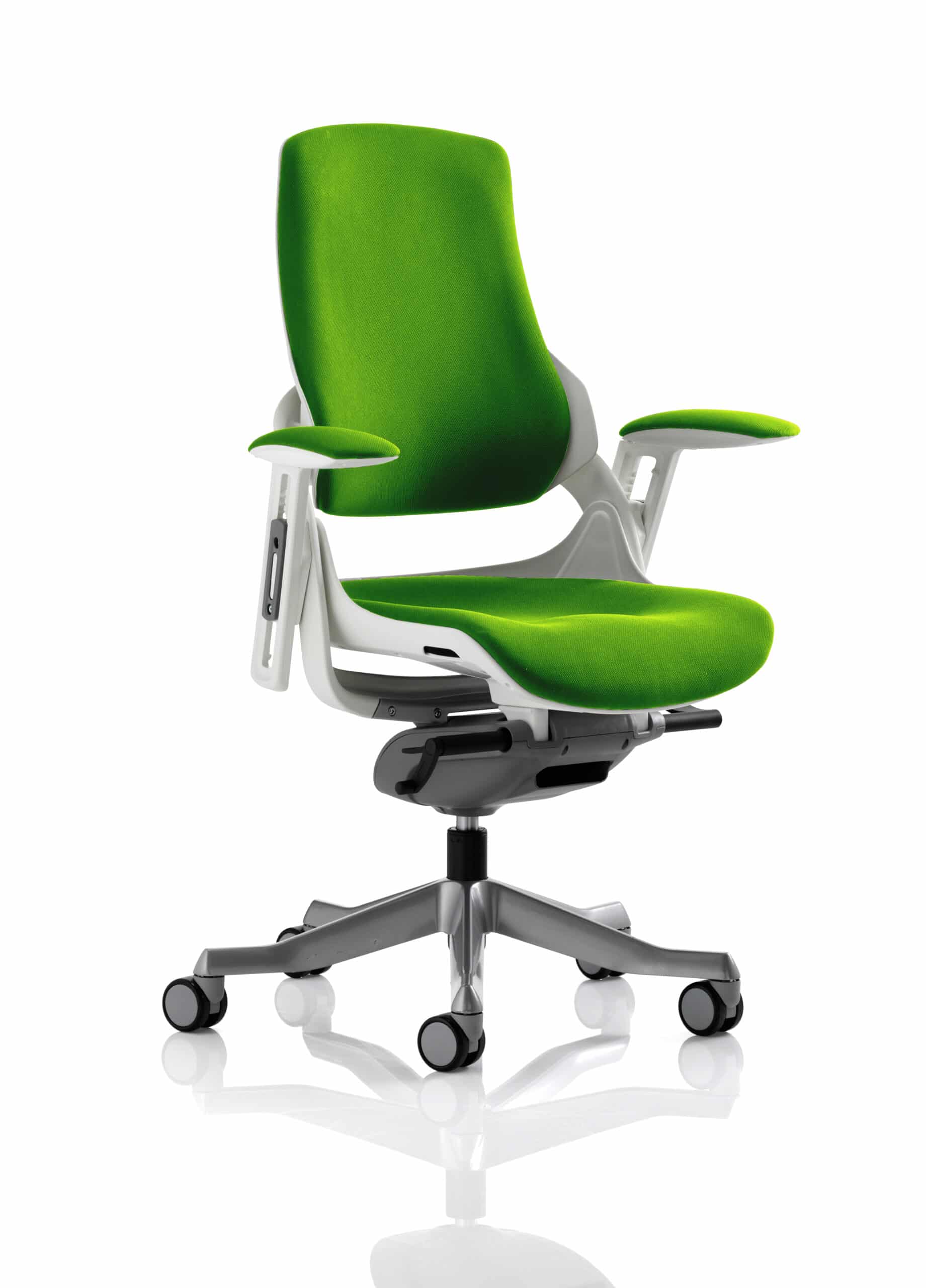 Zure High Back White Shell Executive Office Chair with Arms - Image 51