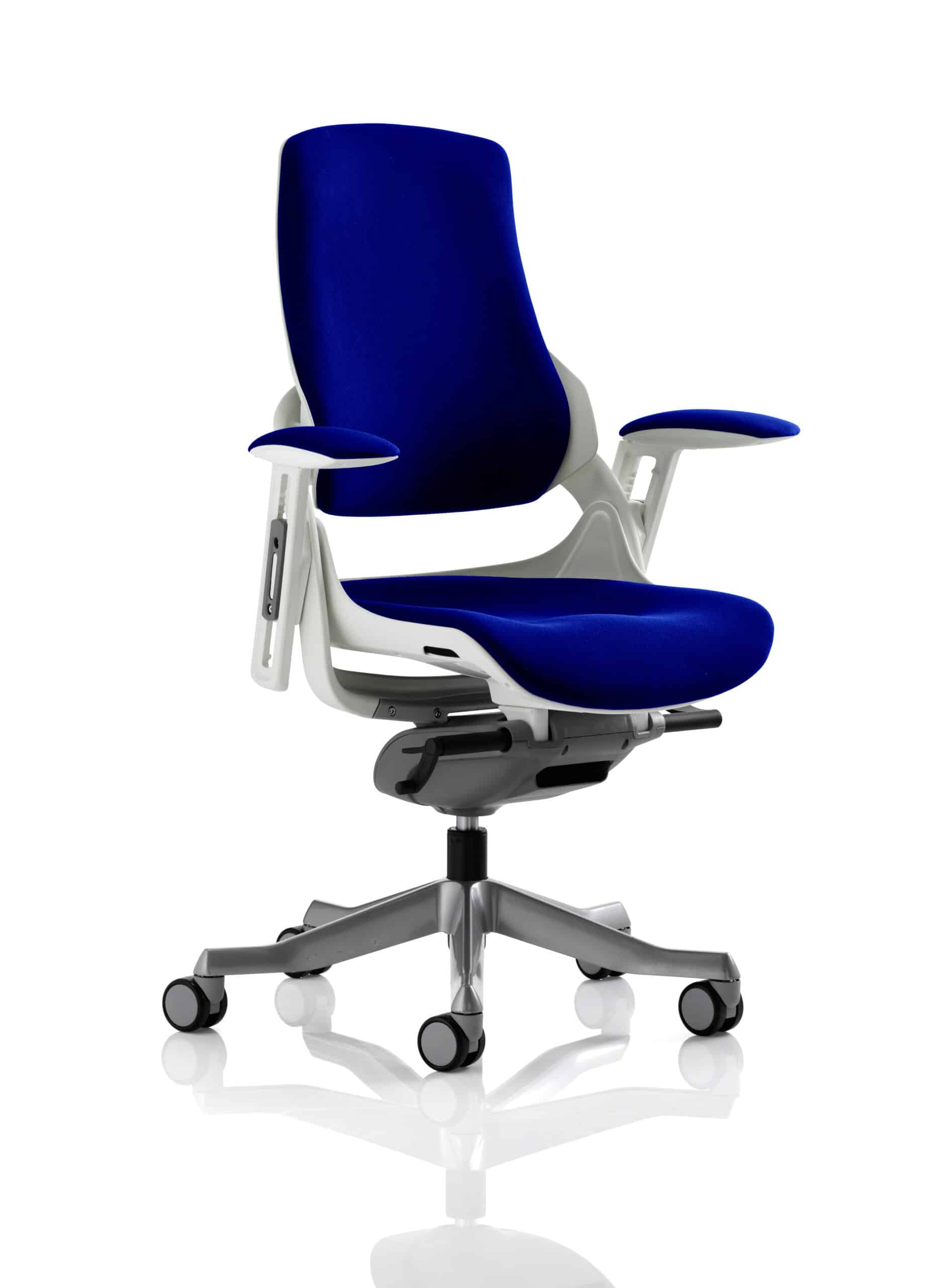 Zure High Back White Shell Executive Office Chair with Arms - Image 52