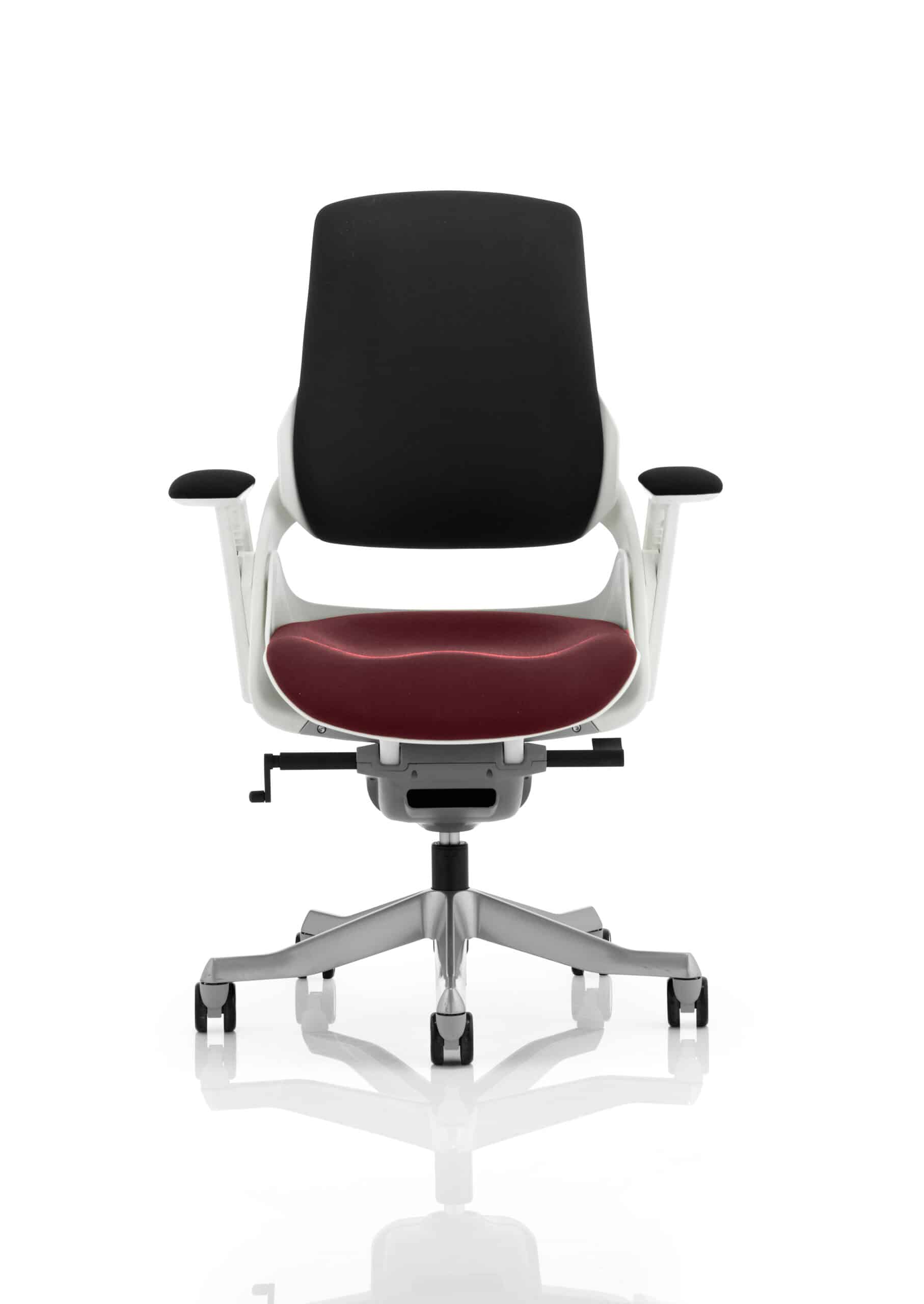 Zure High Back White Shell Executive Office Chair with Arms - Image 64