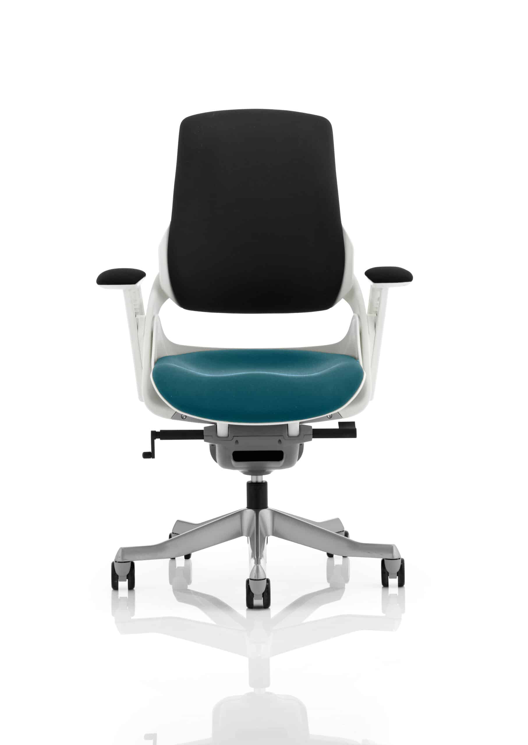 Zure High Back White Shell Executive Office Chair with Arms - Image 65