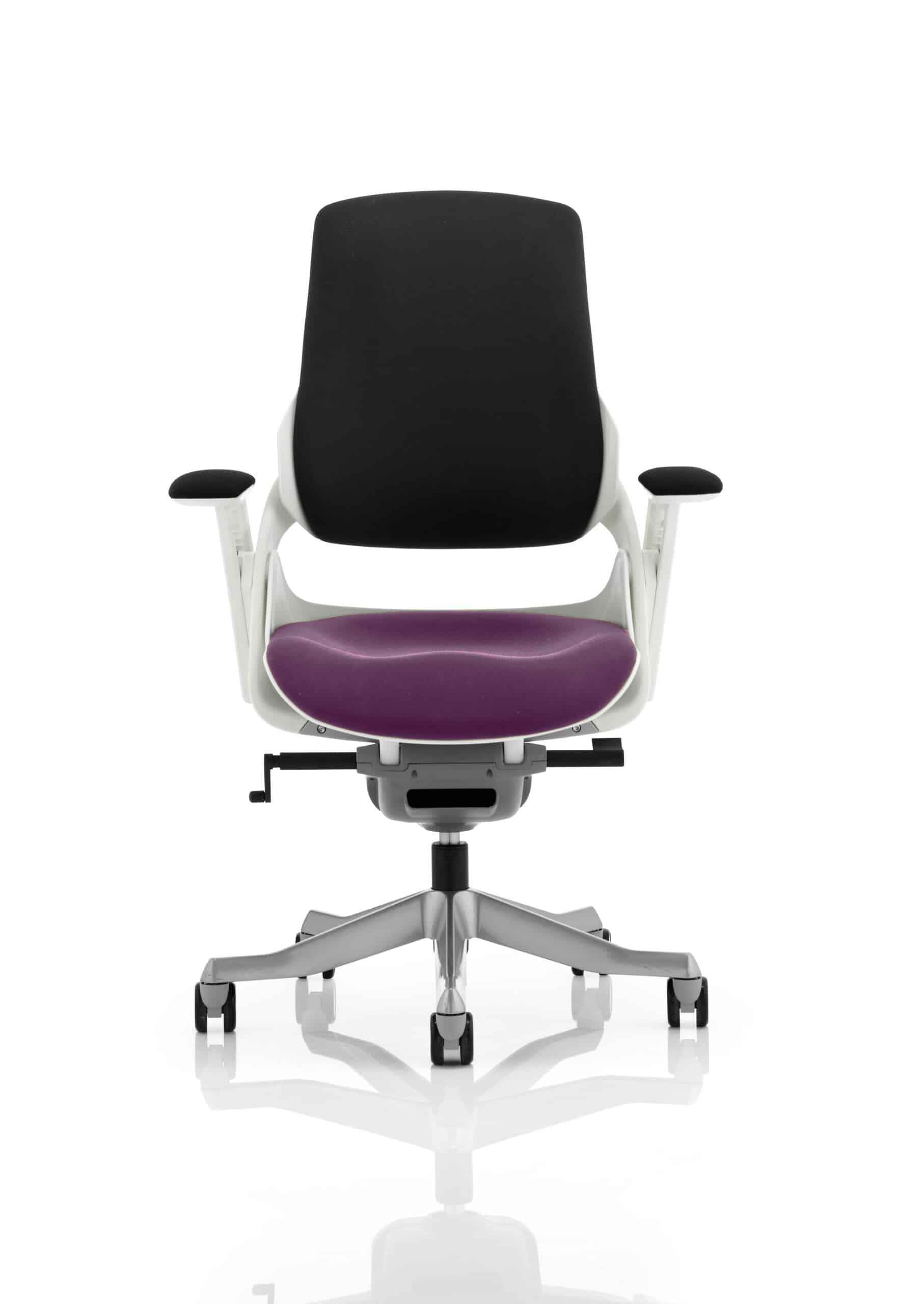 Zure High Back White Shell Executive Office Chair with Arms - Image 66