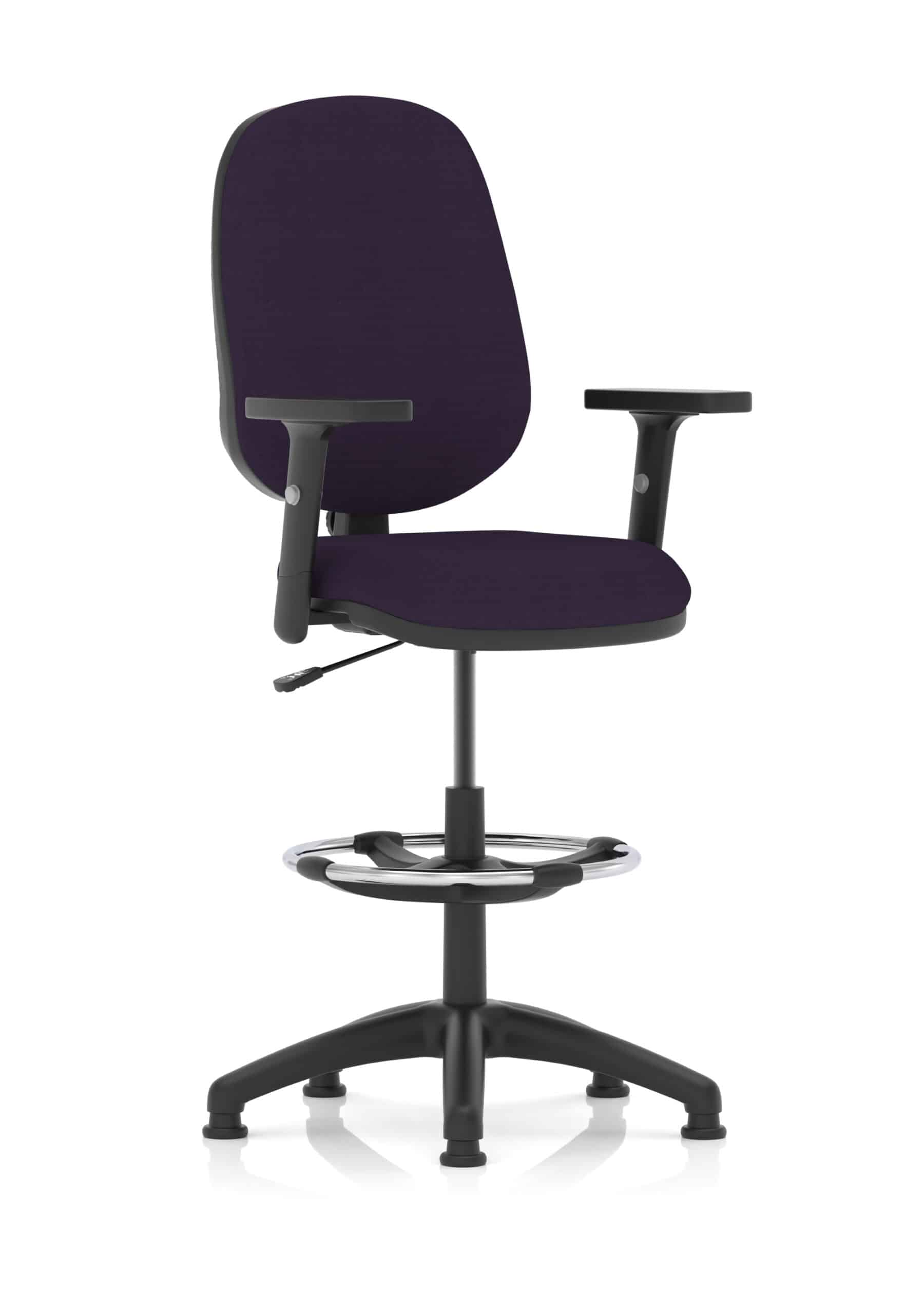 Eclipse Plus I Medium Back Task Operator Office Chair with Hi Rise Draughtsman Kit - Image 25