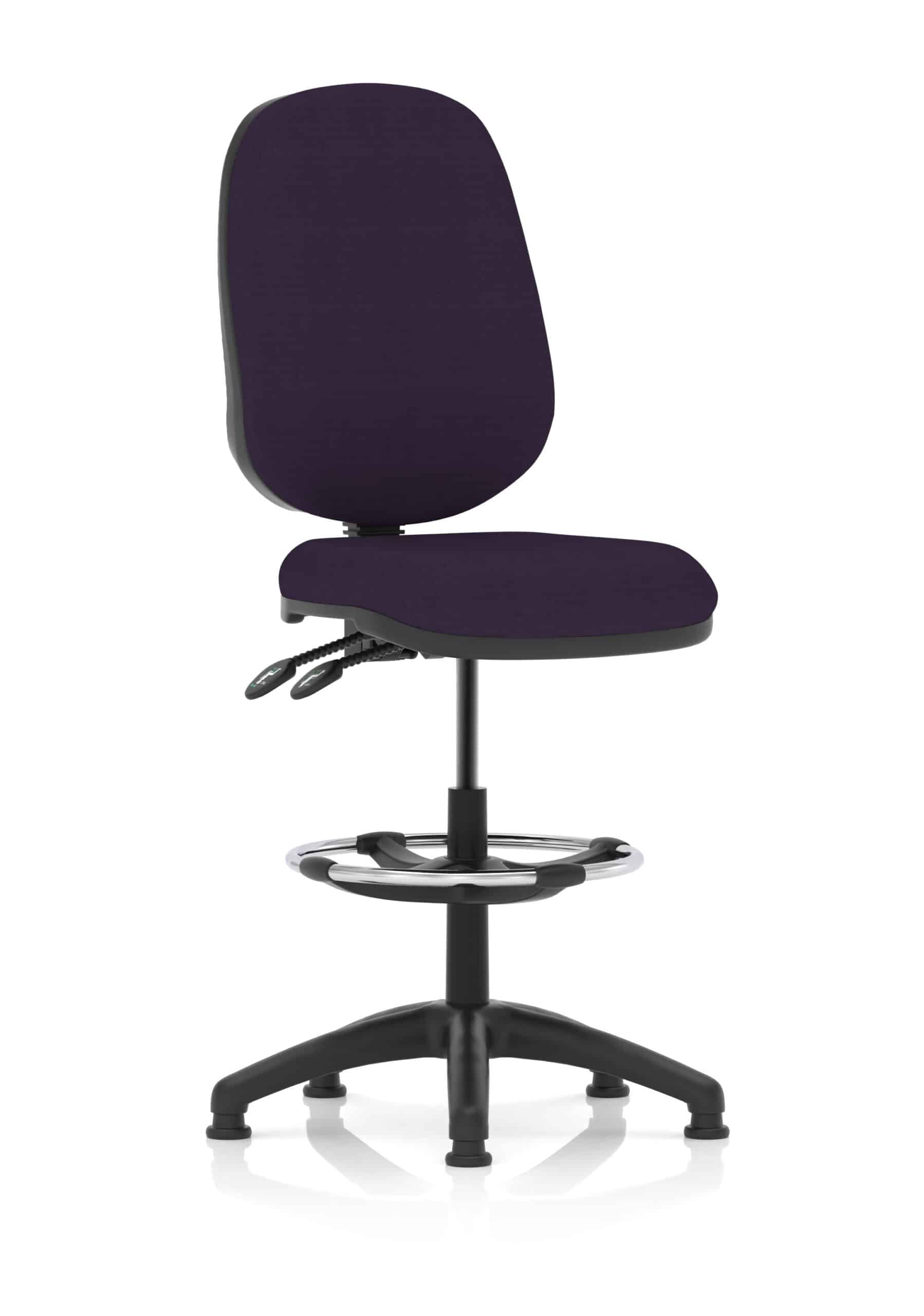 Eclipse Plus II Task Operator Office Chair with Hi Rise Draughtsman Kit - Image 34