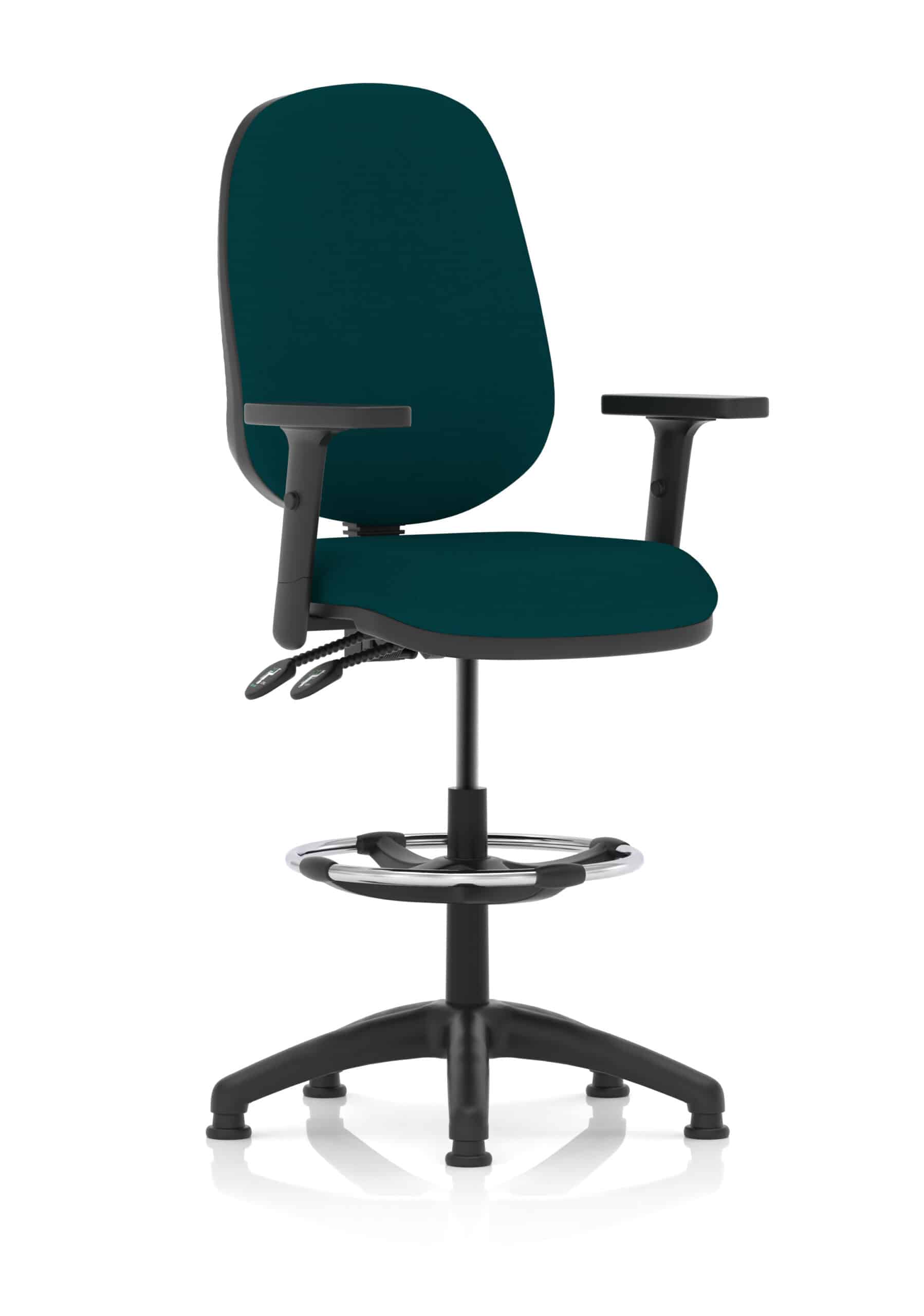 Eclipse Plus II Task Operator Office Chair with Hi Rise Draughtsman Kit - Image 33