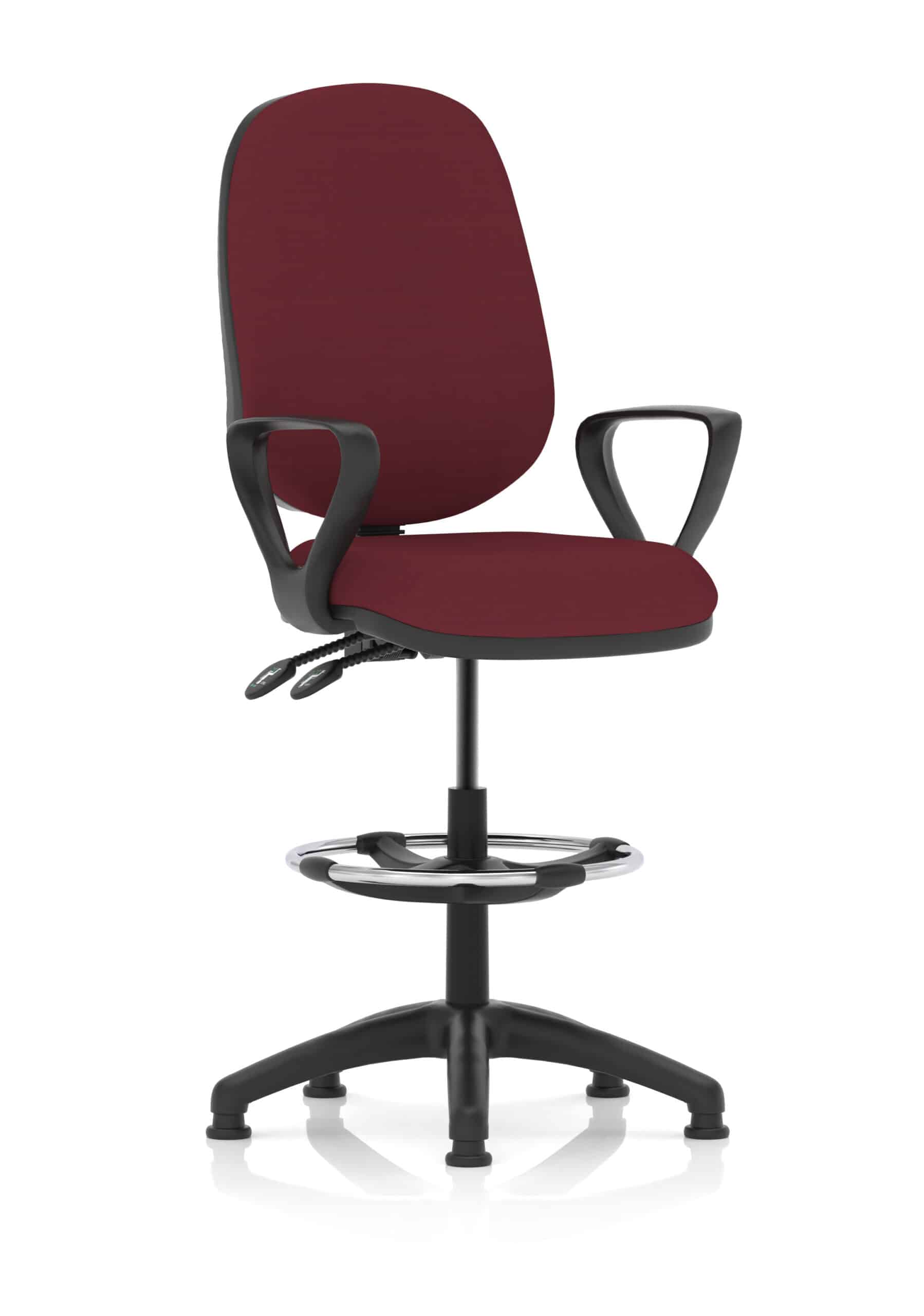 Eclipse Plus II Task Operator Office Chair with Hi Rise Draughtsman Kit - Image 29